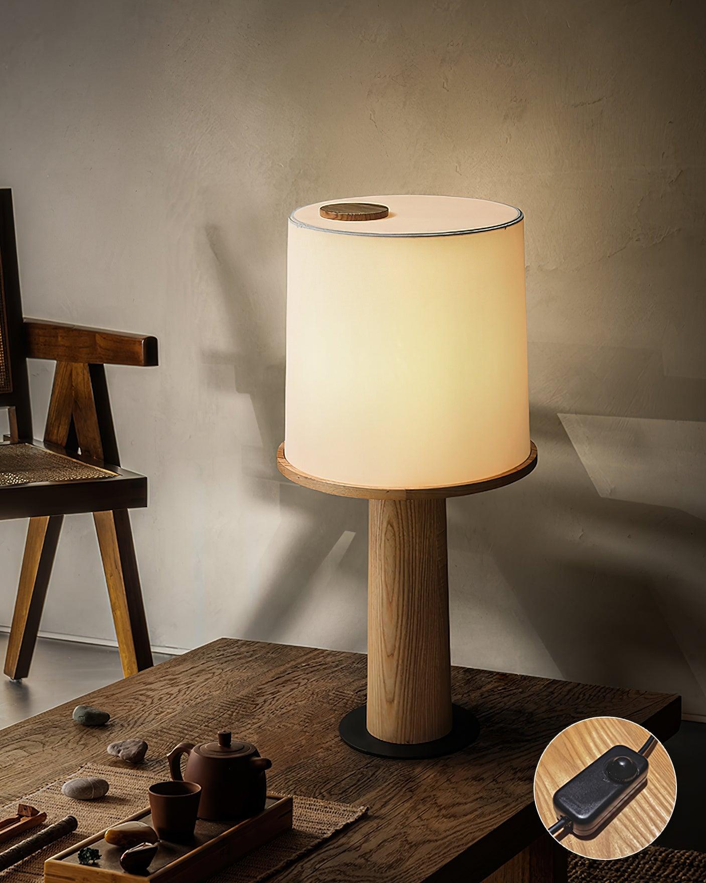Jennifer Modern Wood Table Lamp - Blowlighting