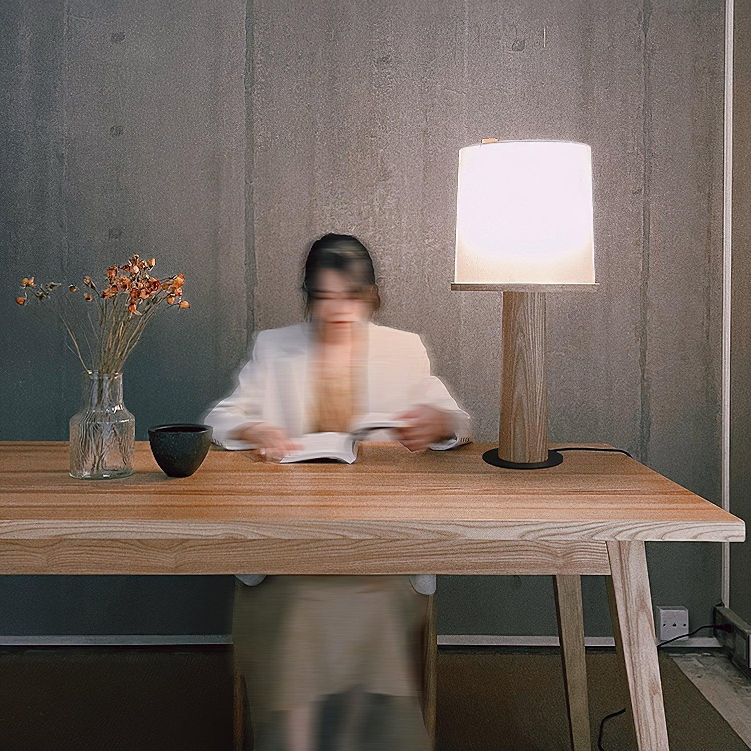 Jennifer Modern Wood Table Lamp - Blowlighting