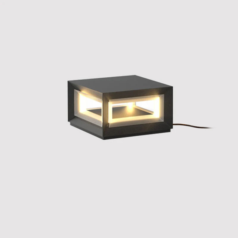 Light Cube Outdoor Post Light - Blowlighting