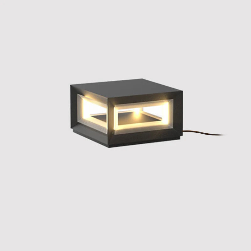Light Cube Outdoor Post Light - Blowlighting
