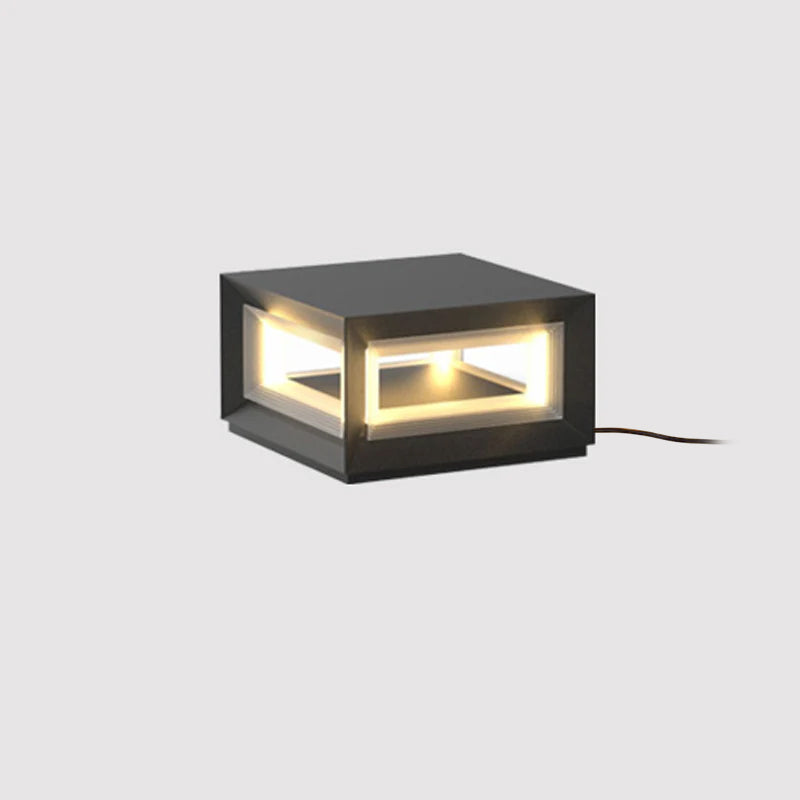 Light Cube Outdoor Post Light - Blowlighting