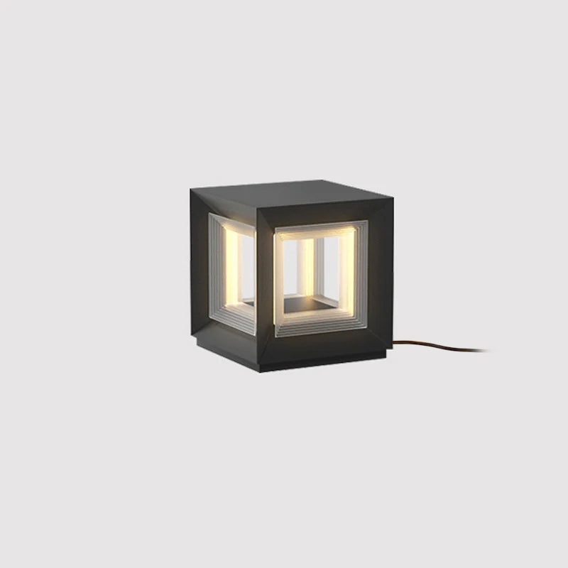 Light Cube Outdoor Post Light - Blowlighting
