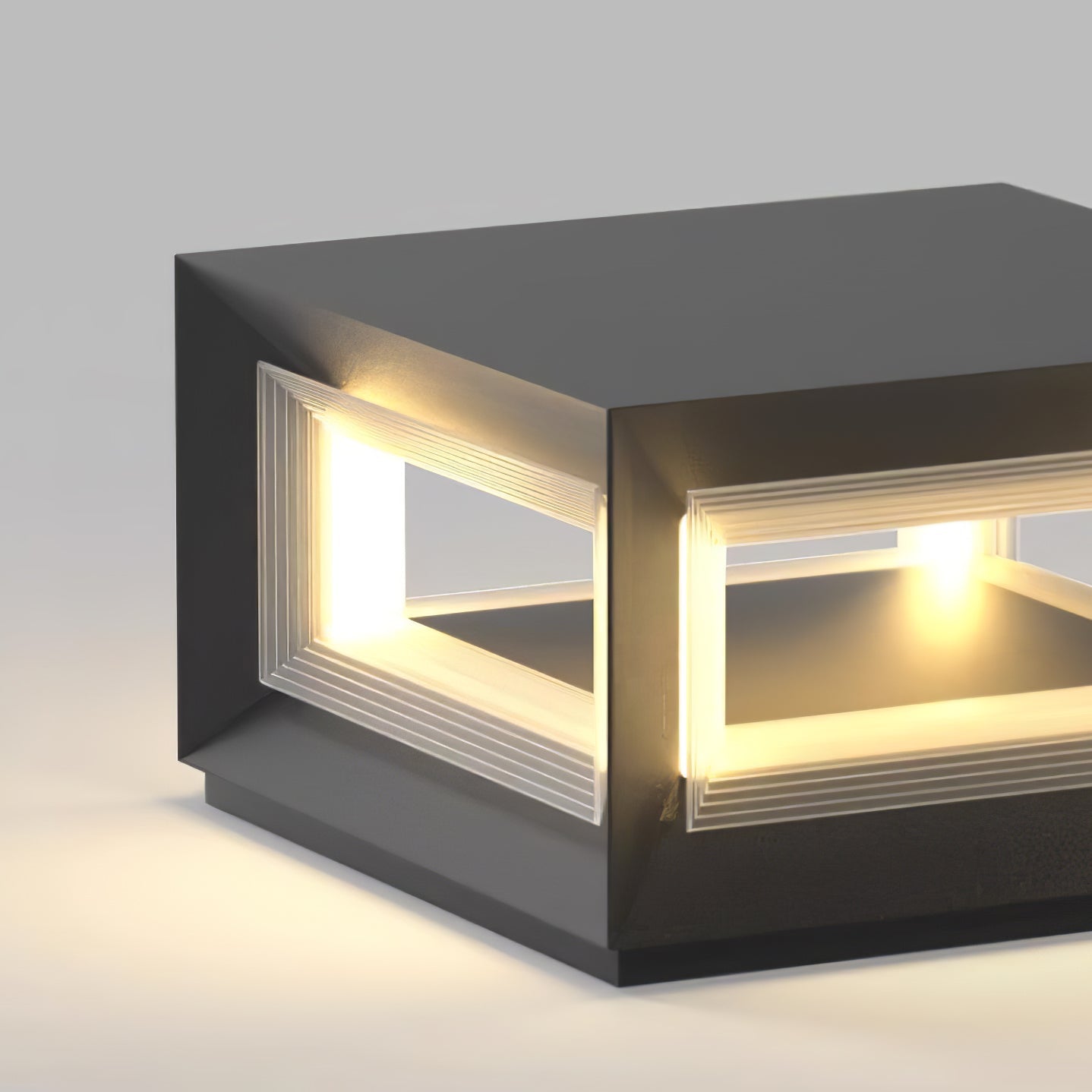 Light Cube Outdoor Post Light - Blowlighting