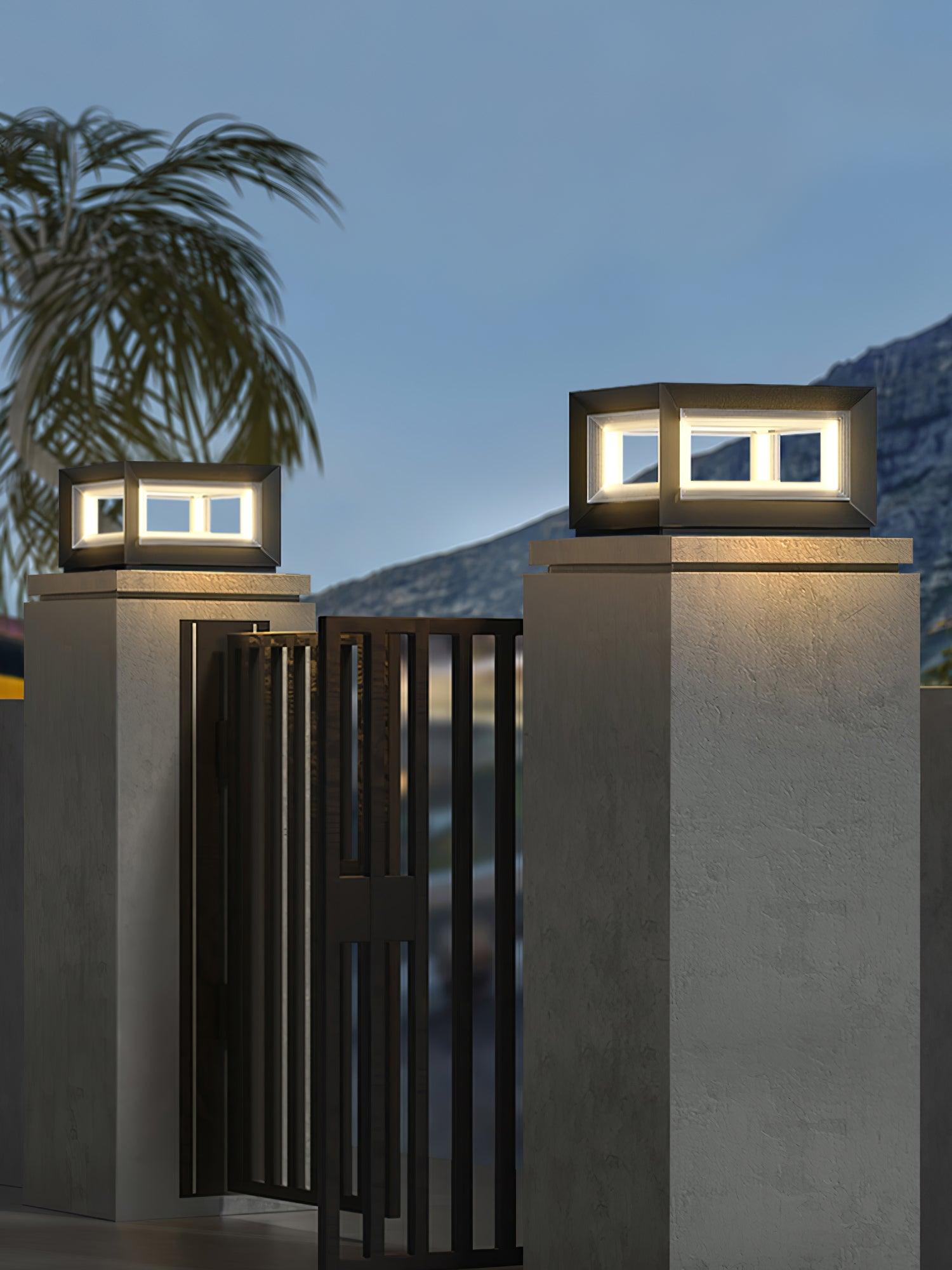 Light Cube Outdoor Post Light - Blowlighting