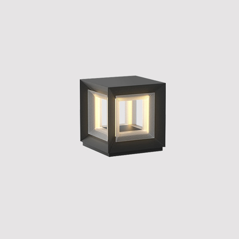 Light Cube Outdoor Post Light - Blowlighting