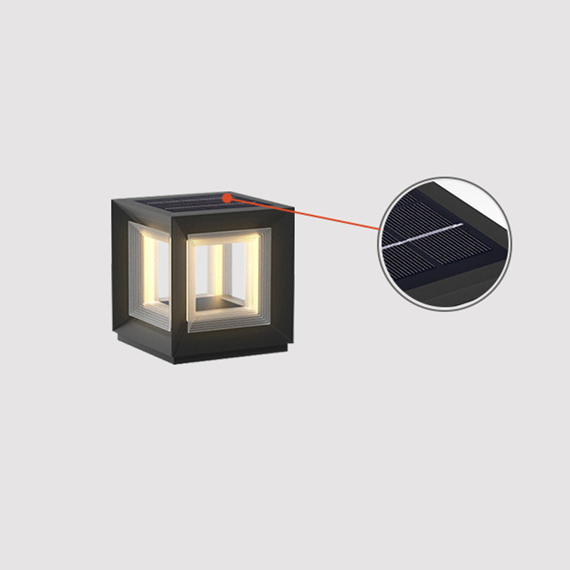 Light Cube Outdoor Post Light - Blowlighting