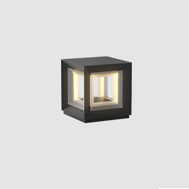 Light Cube Outdoor Post Light - Blowlighting