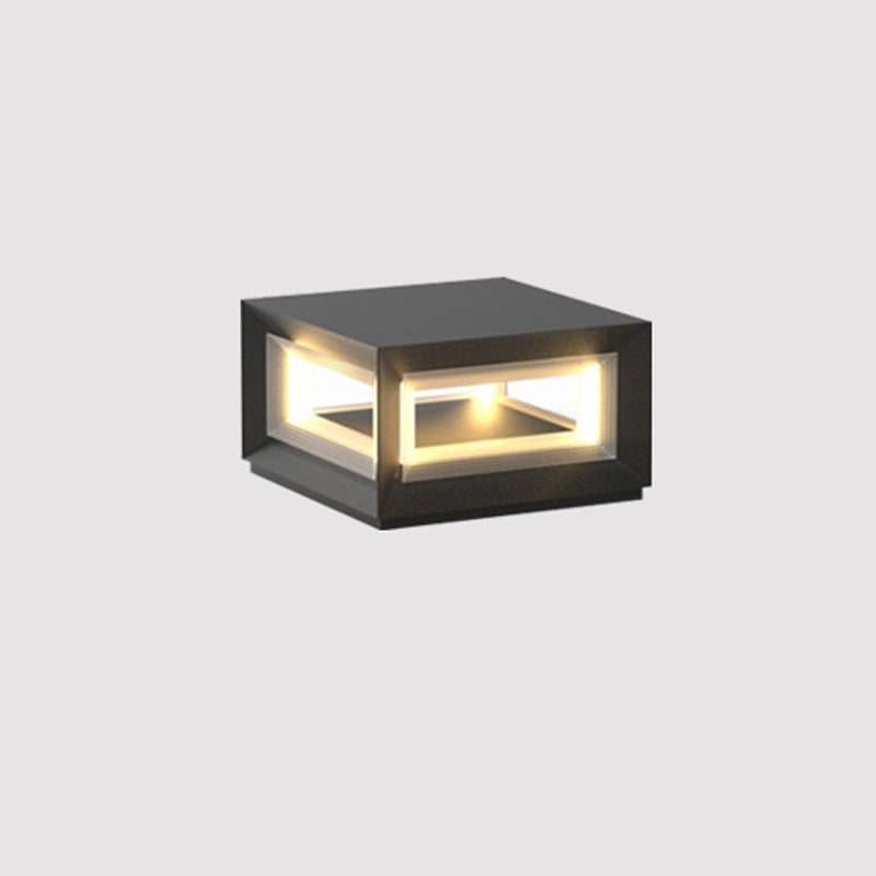 Light Cube Outdoor Post Light - Blowlighting