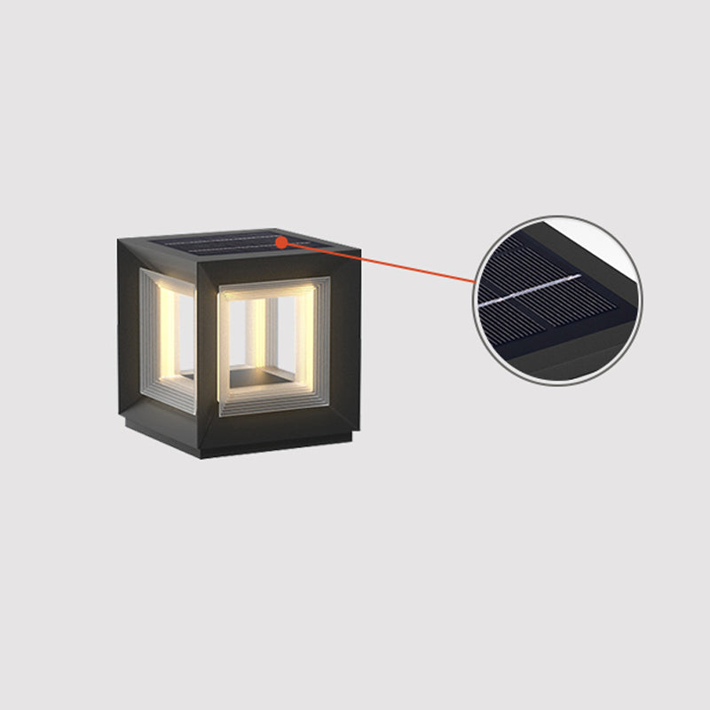 Light Cube Outdoor Post Light - Blowlighting