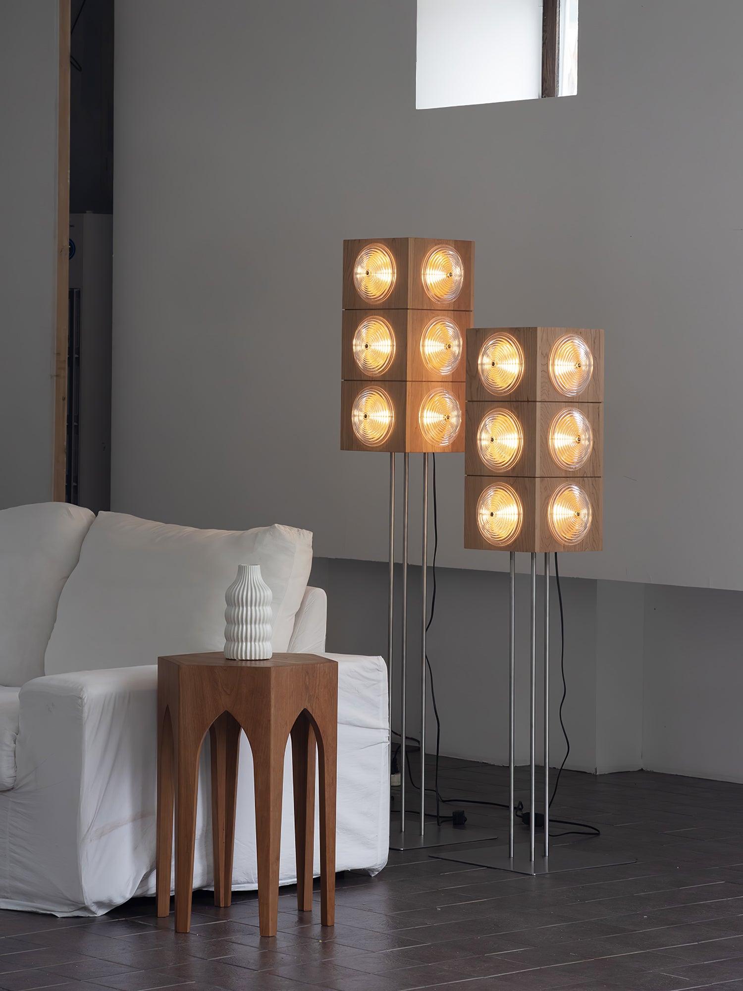 Avraearae Modular Wood Floor Lamp - Blowlighting