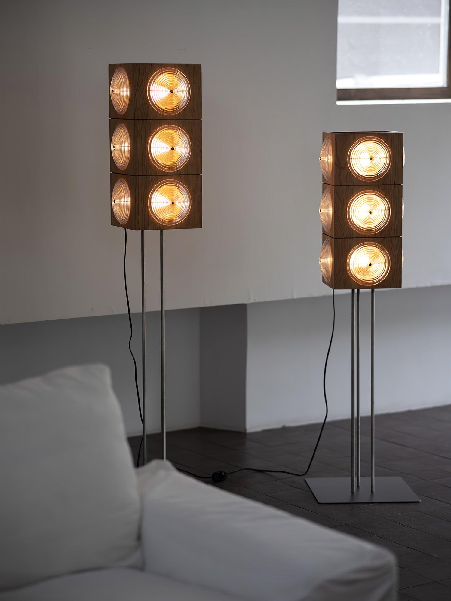 Avraearae Modular Wood Floor Lamp - Blowlighting