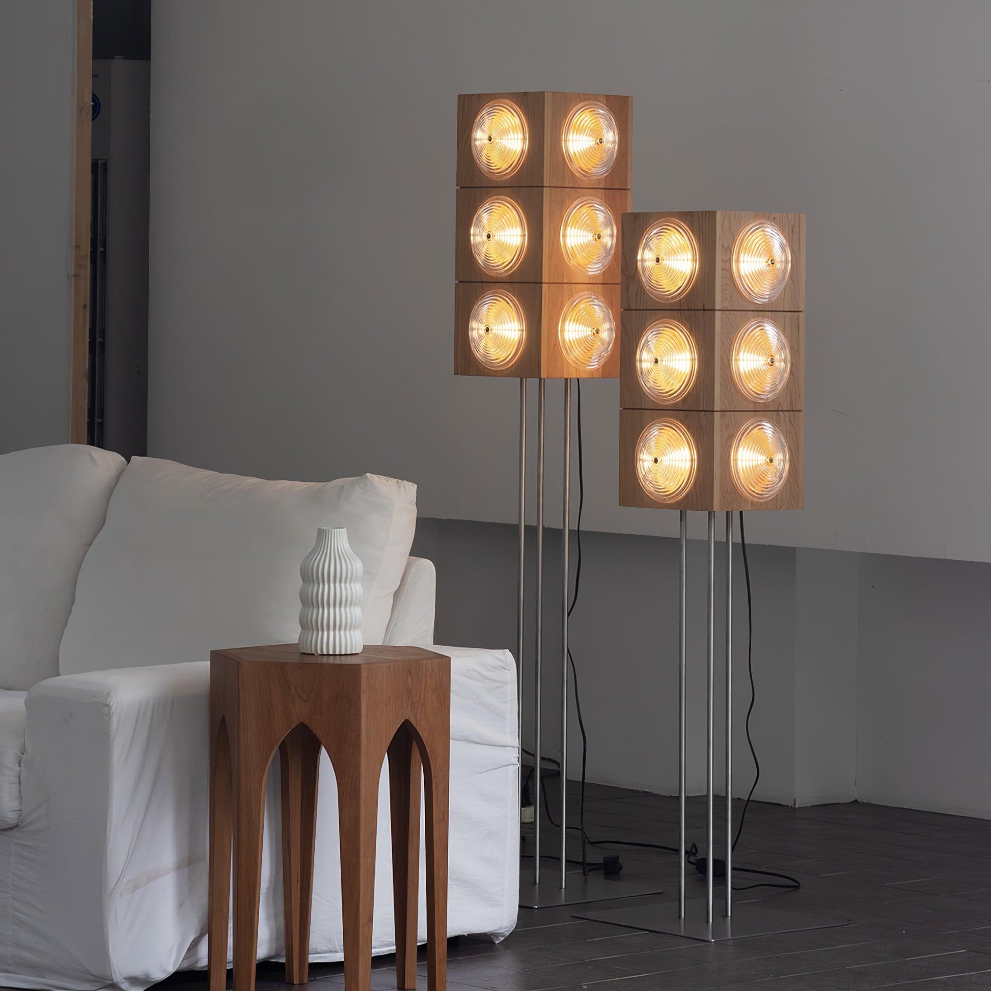 Avraearae Modular Wood Floor Lamp - Blowlighting