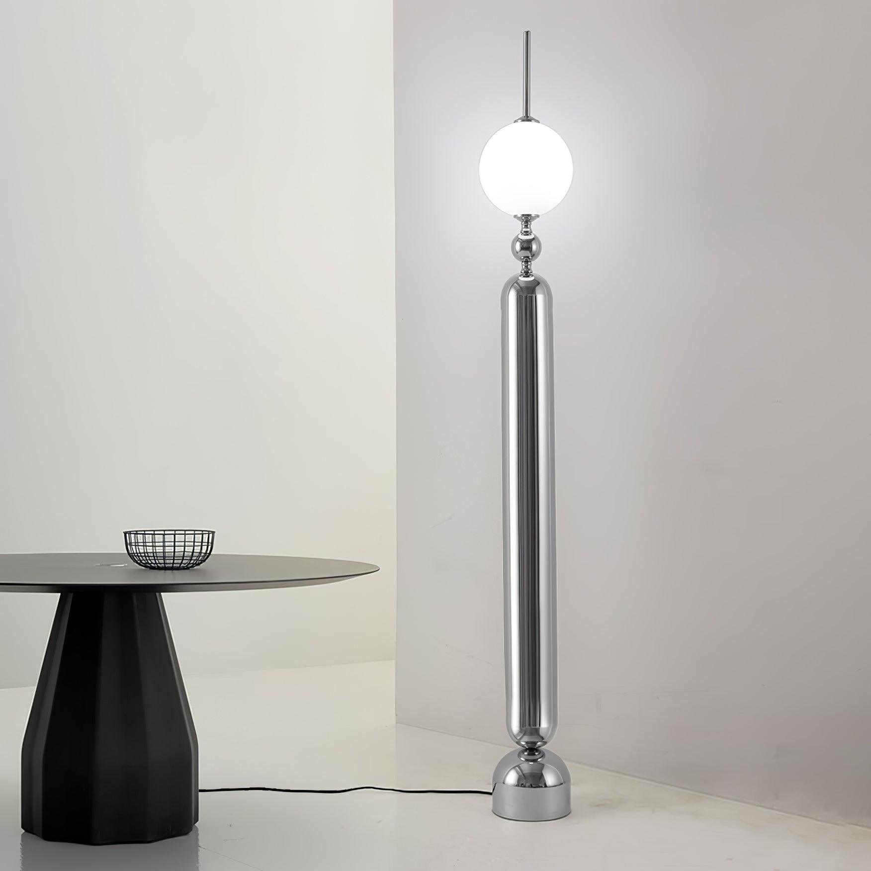 Avynen Futuristic Stainless Steel Floor Lamp - Blowlighting