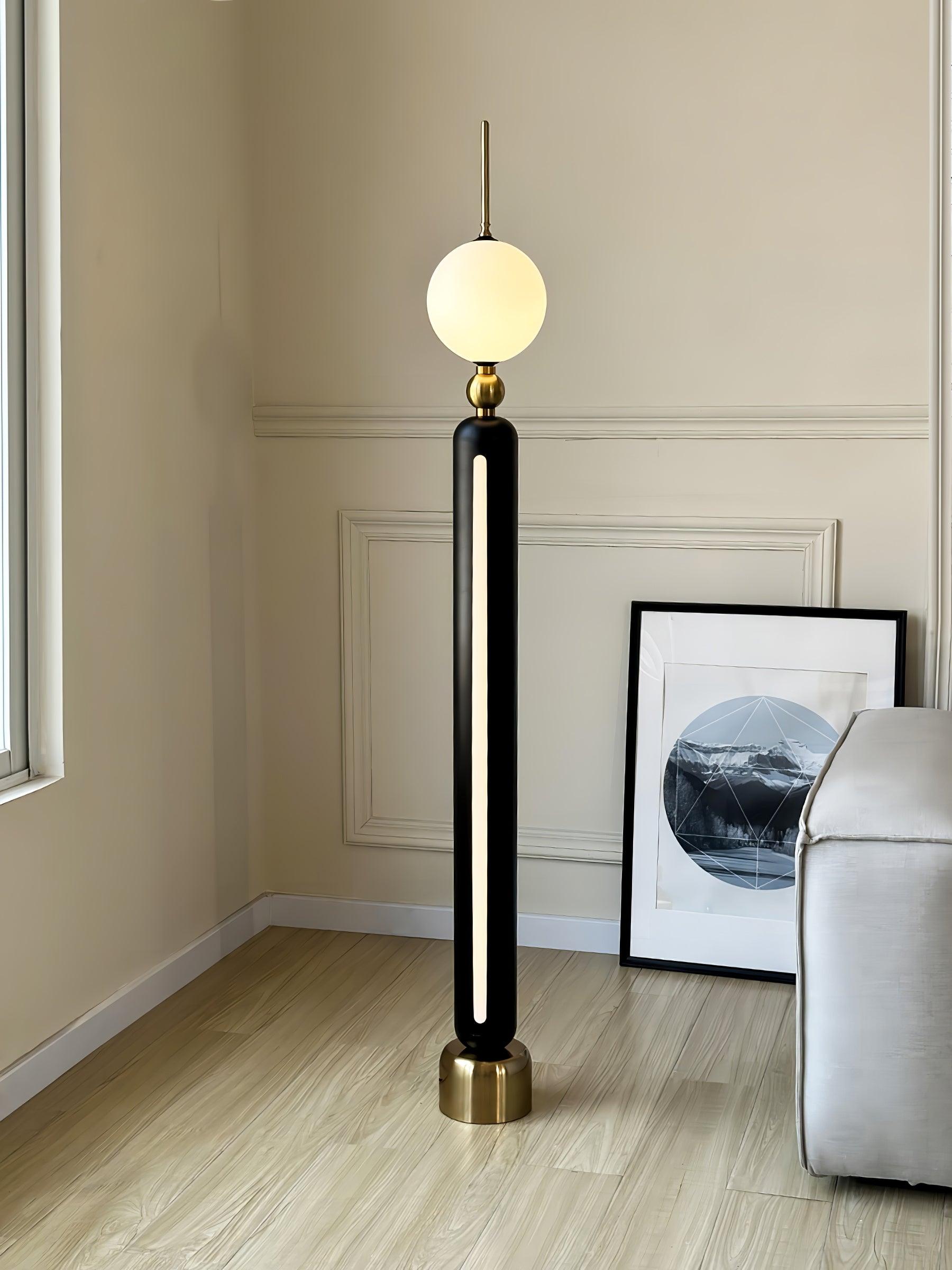 Avynen Futuristic Stainless Steel Floor Lamp - Blowlighting