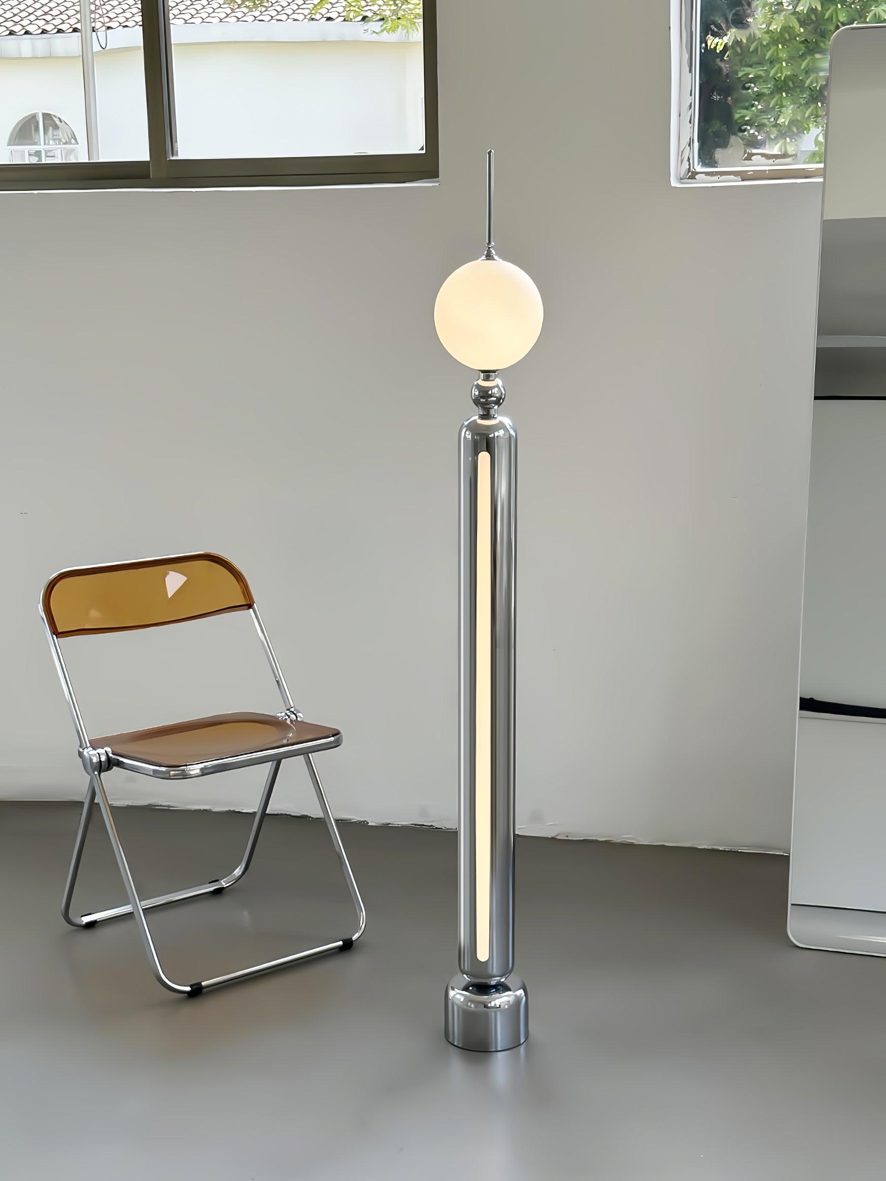Avynen Futuristic Stainless Steel Floor Lamp - Blowlighting