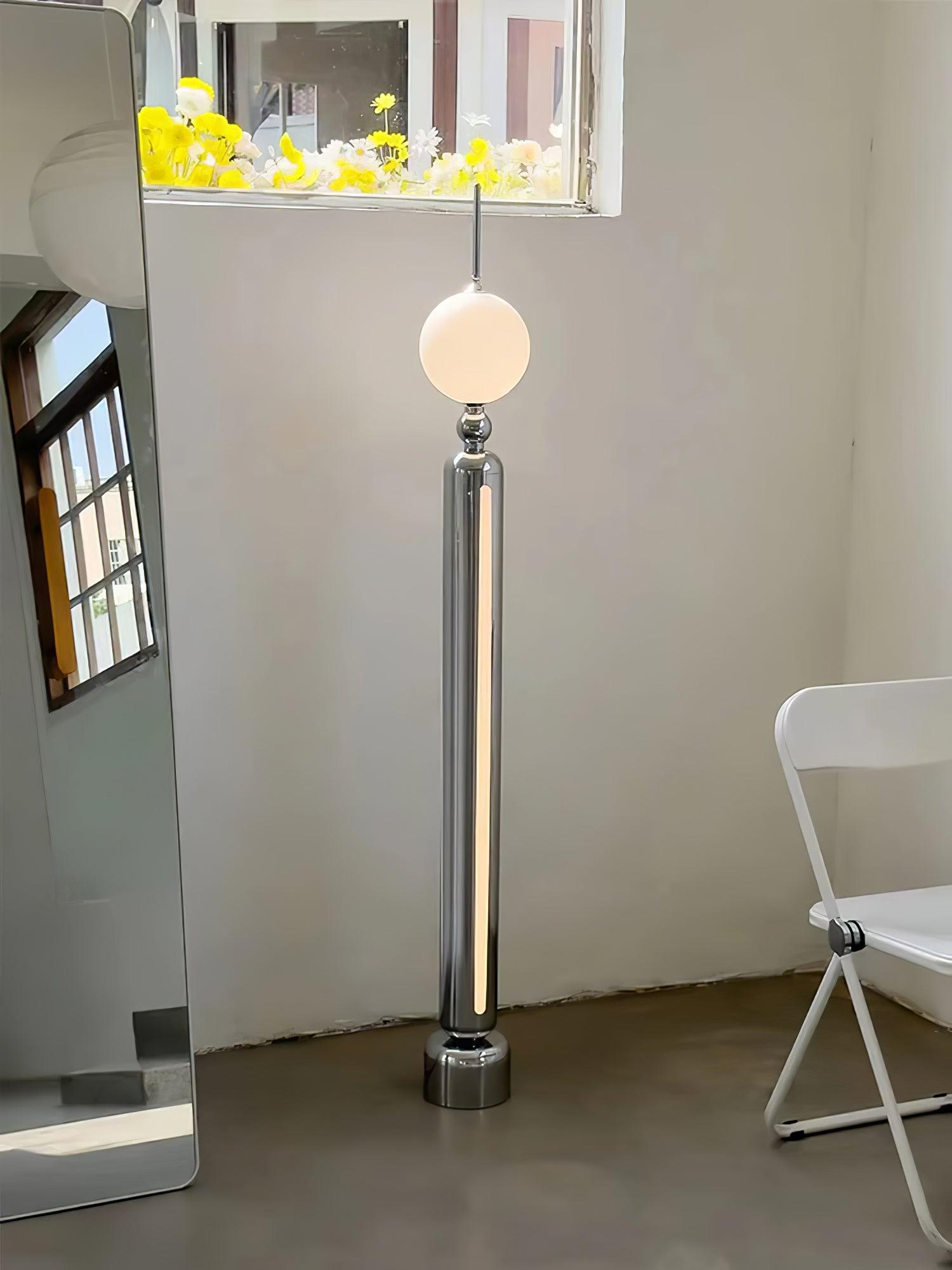 Avynen Futuristic Stainless Steel Floor Lamp - Blowlighting