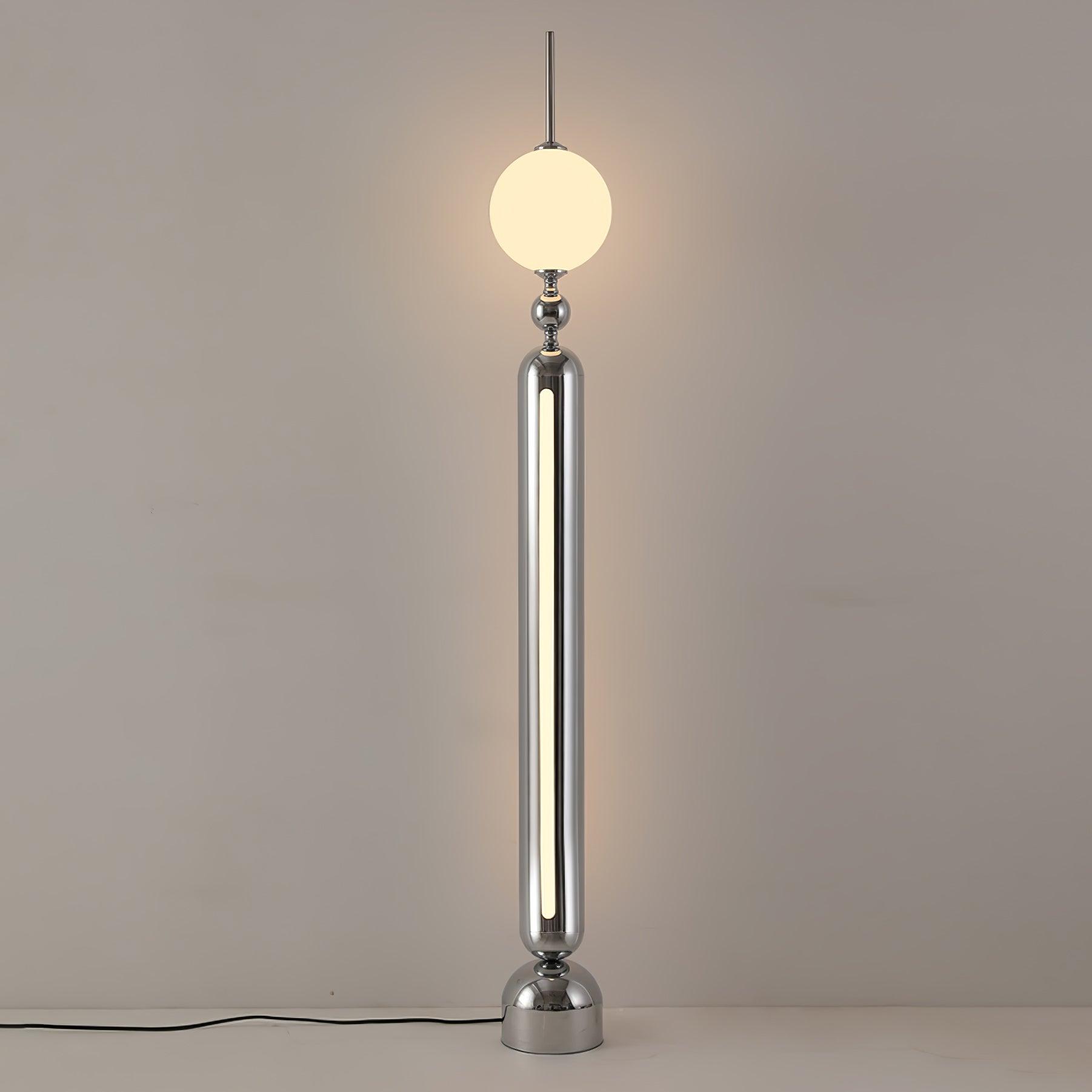 Avynen Futuristic Stainless Steel Floor Lamp - Blowlighting