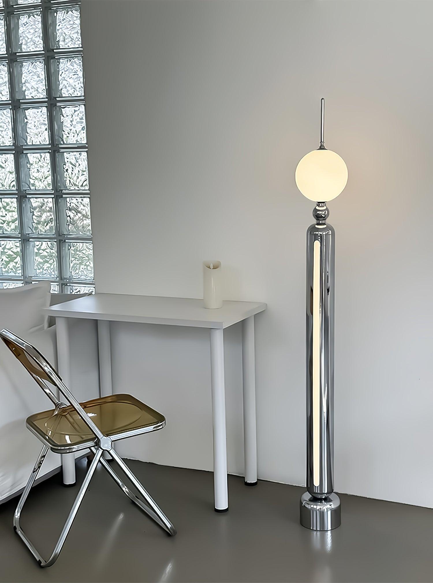 Avynen Futuristic Stainless Steel Floor Lamp - Blowlighting