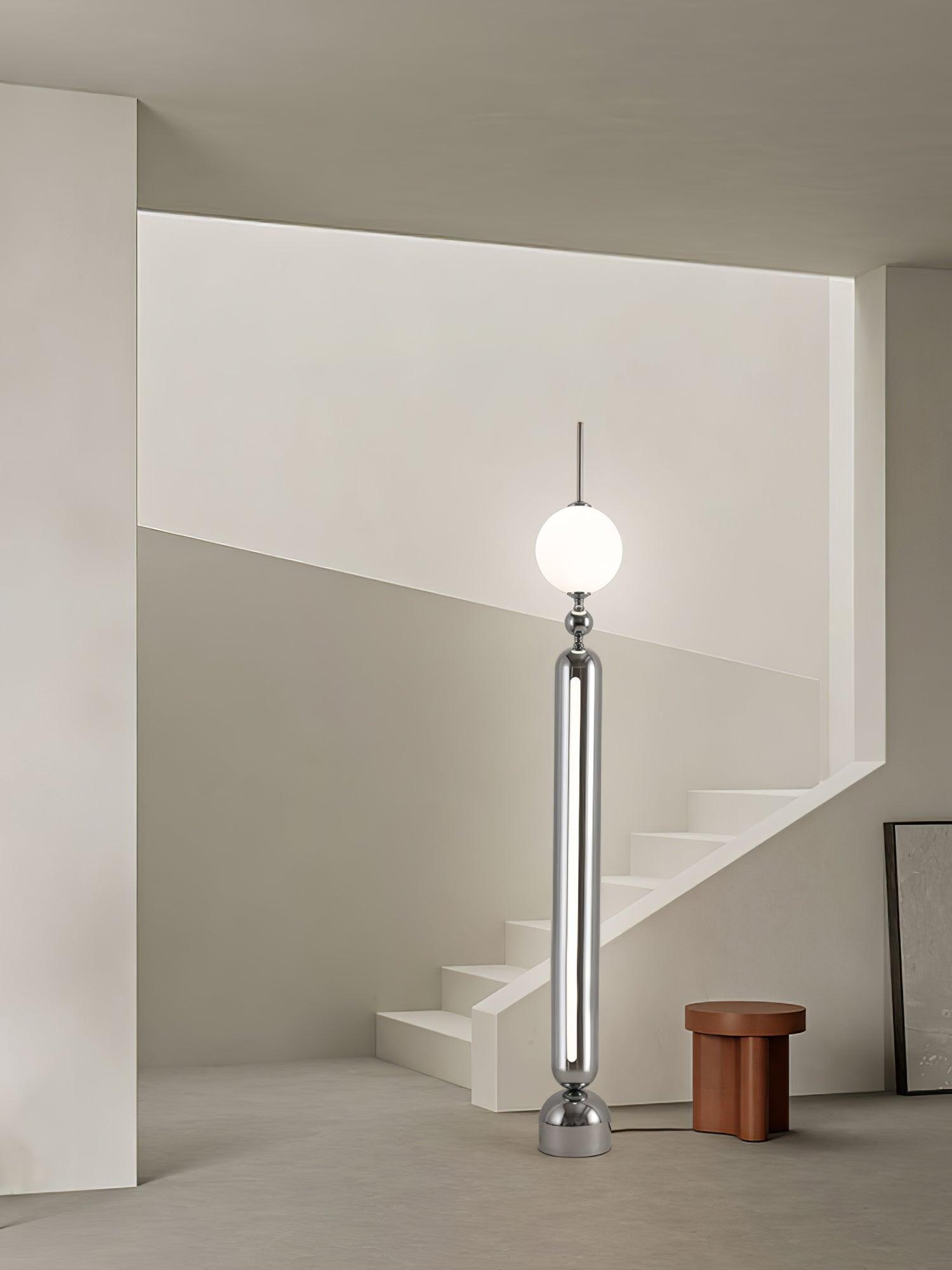 Avynen Futuristic Stainless Steel Floor Lamp - Blowlighting