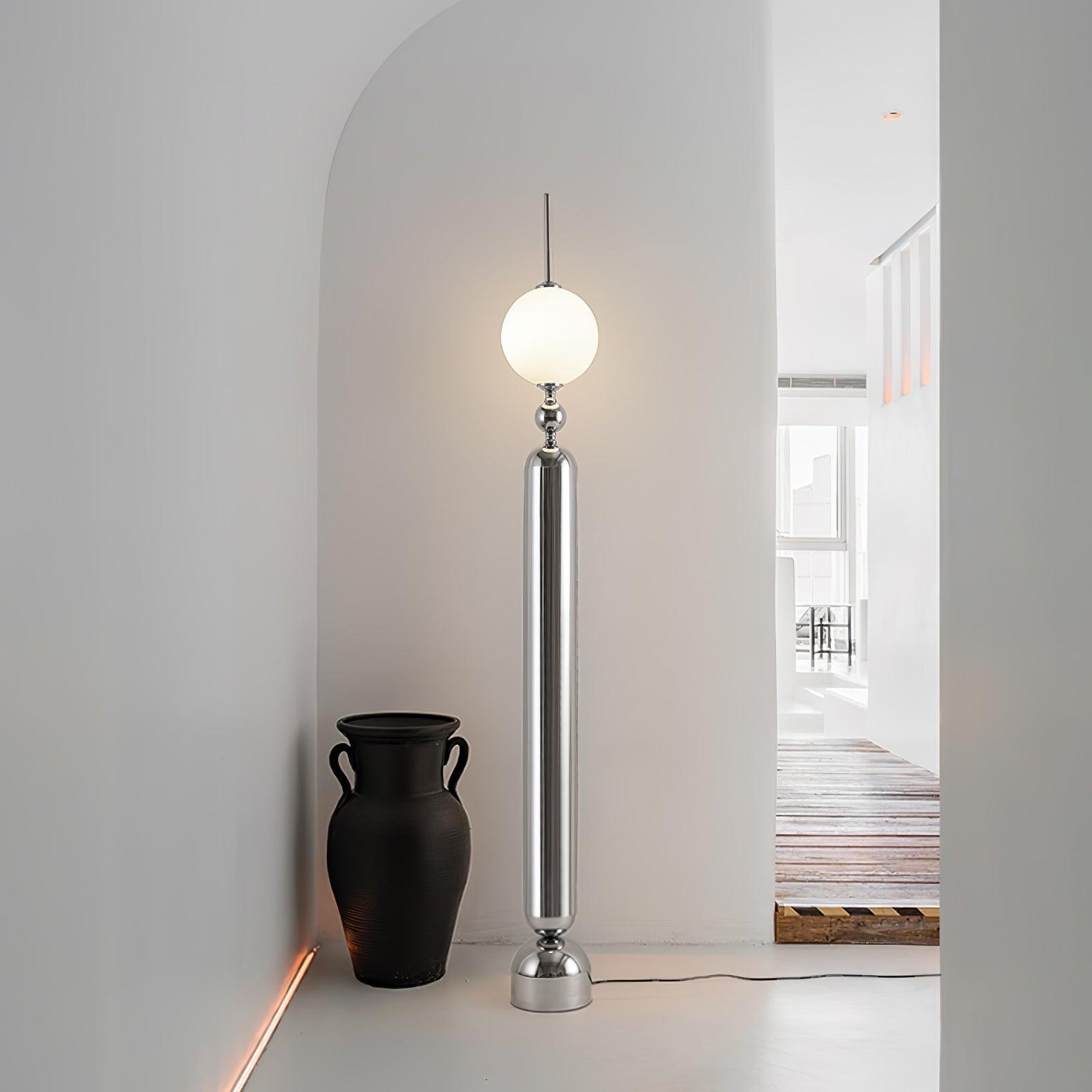 Avynen Futuristic Stainless Steel Floor Lamp - Blowlighting