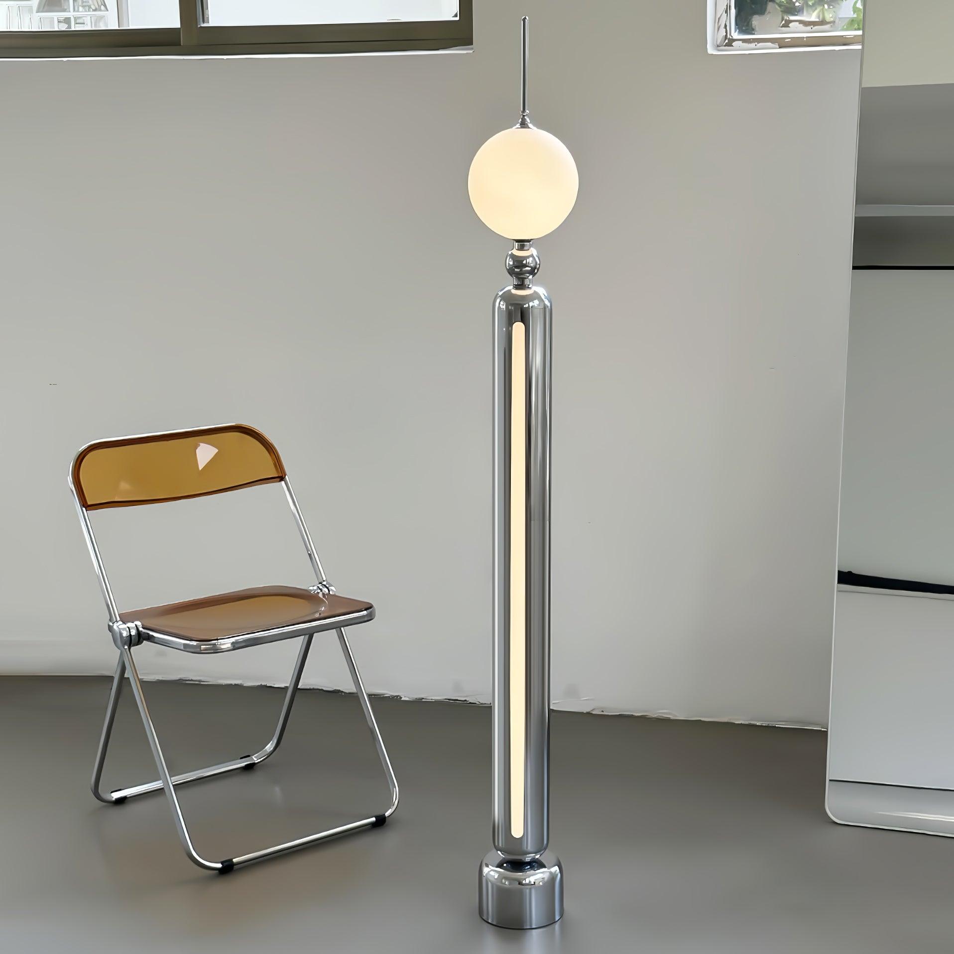 Avynen Futuristic Stainless Steel Floor Lamp - Blowlighting