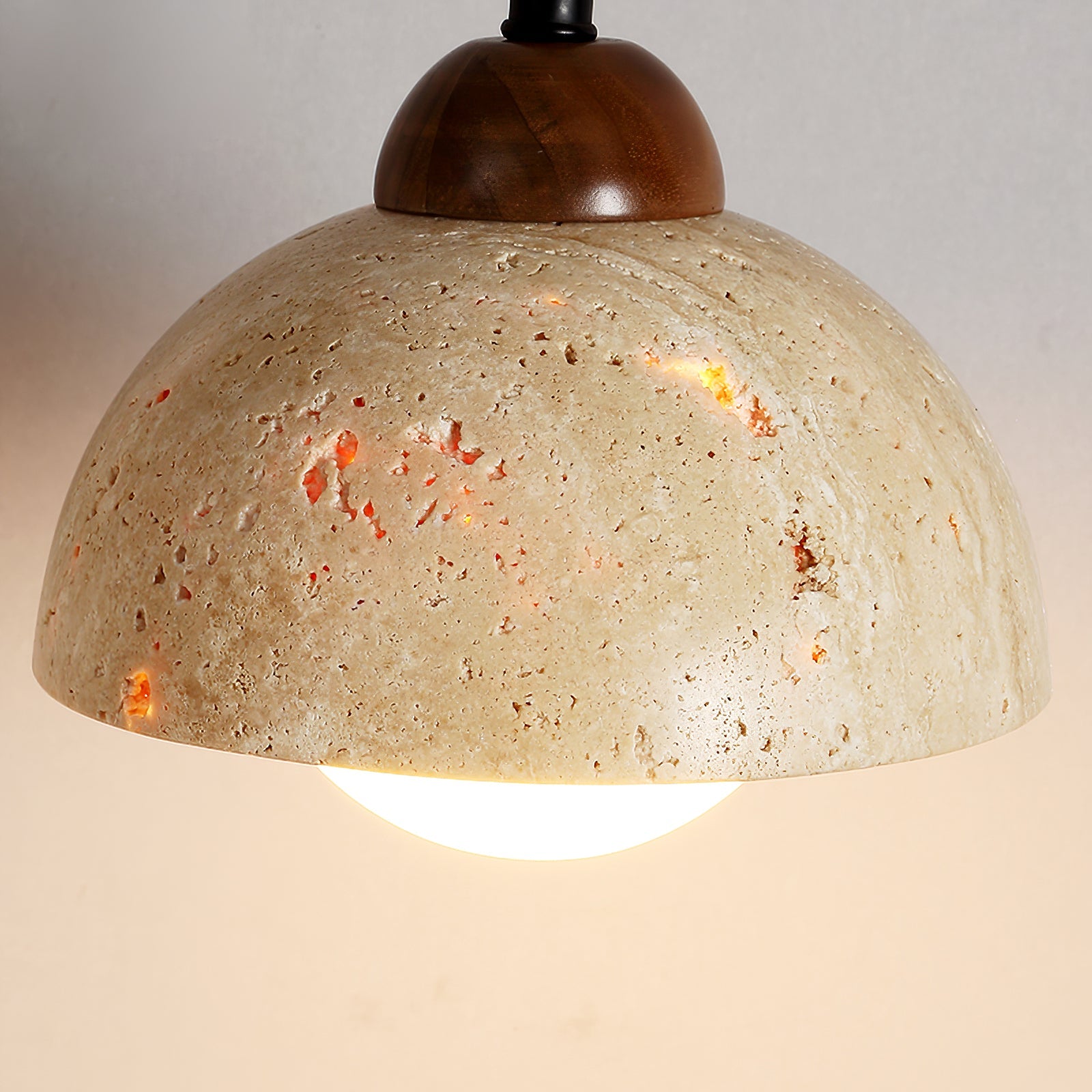 Fossil Travertine Swing Arm Wall Lamp Plug-in - Blowlighting