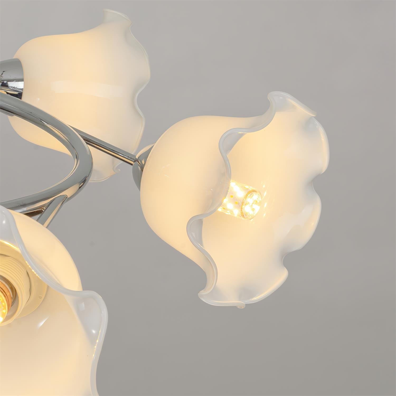 Lily Natural Glass Cascade Ceiling Light