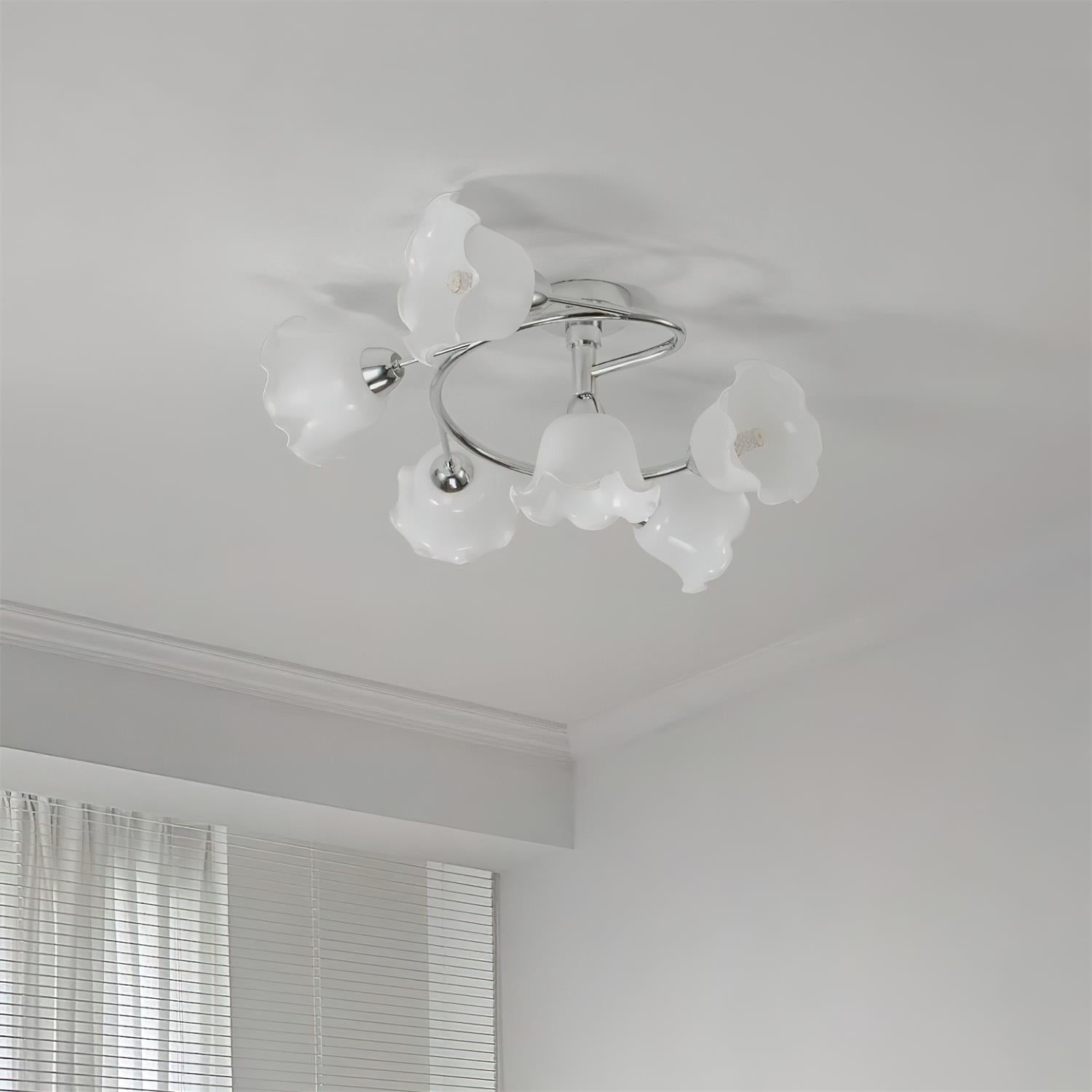 Lily Natural Glass Cascade Ceiling Light