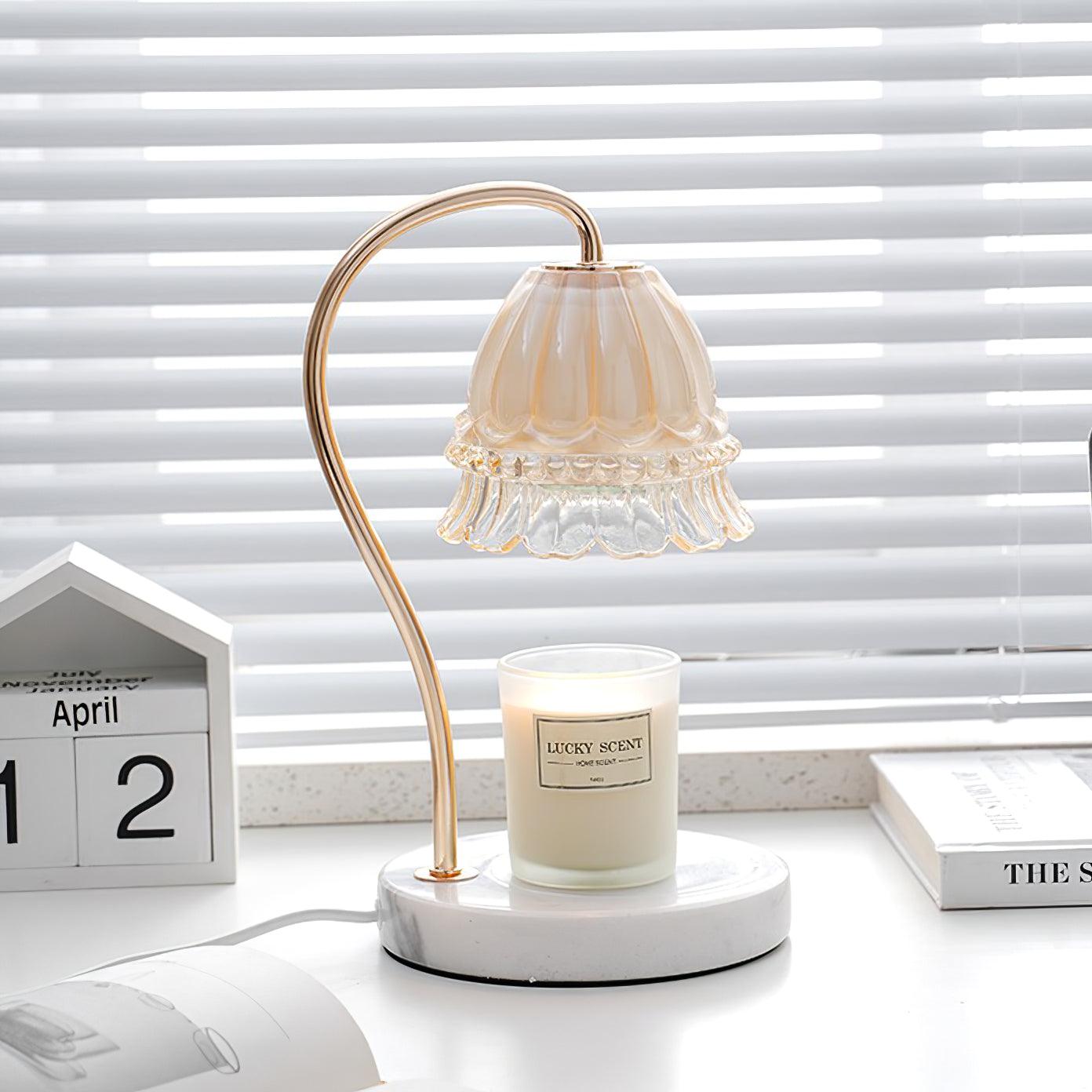 Lily Marble Warmer Table Lamp - Blowlighting