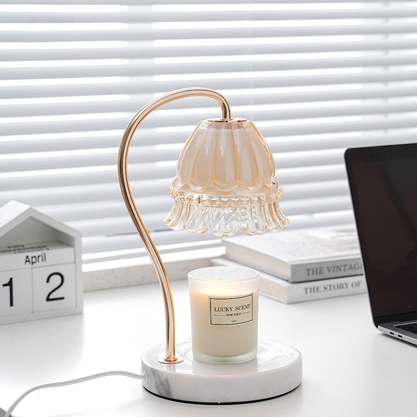 Lily Marble Warmer Table Lamp - Blowlighting