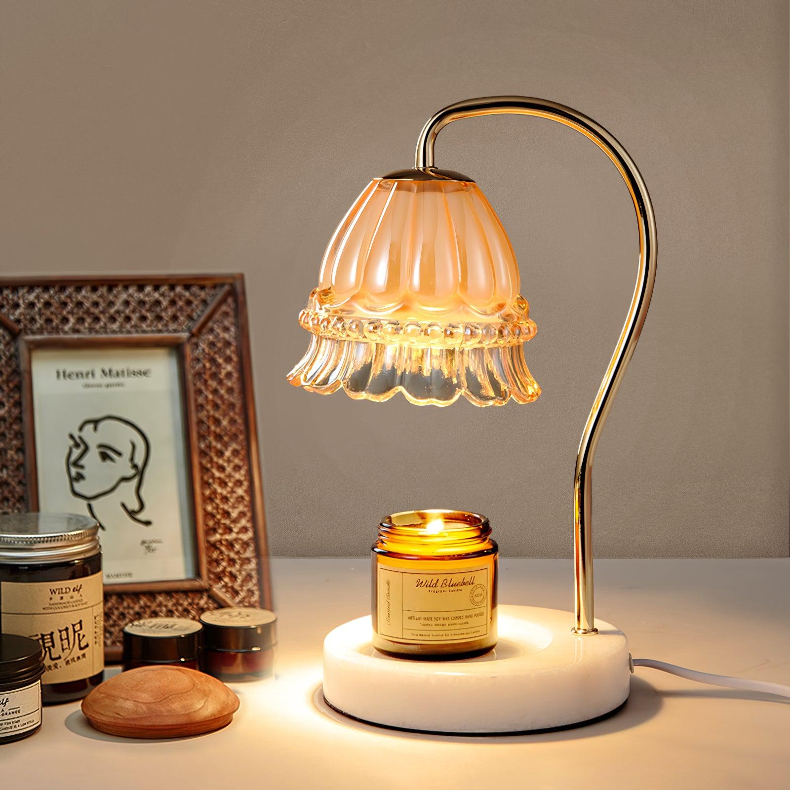 Lily Marble Warmer Table Lamp - Blowlighting