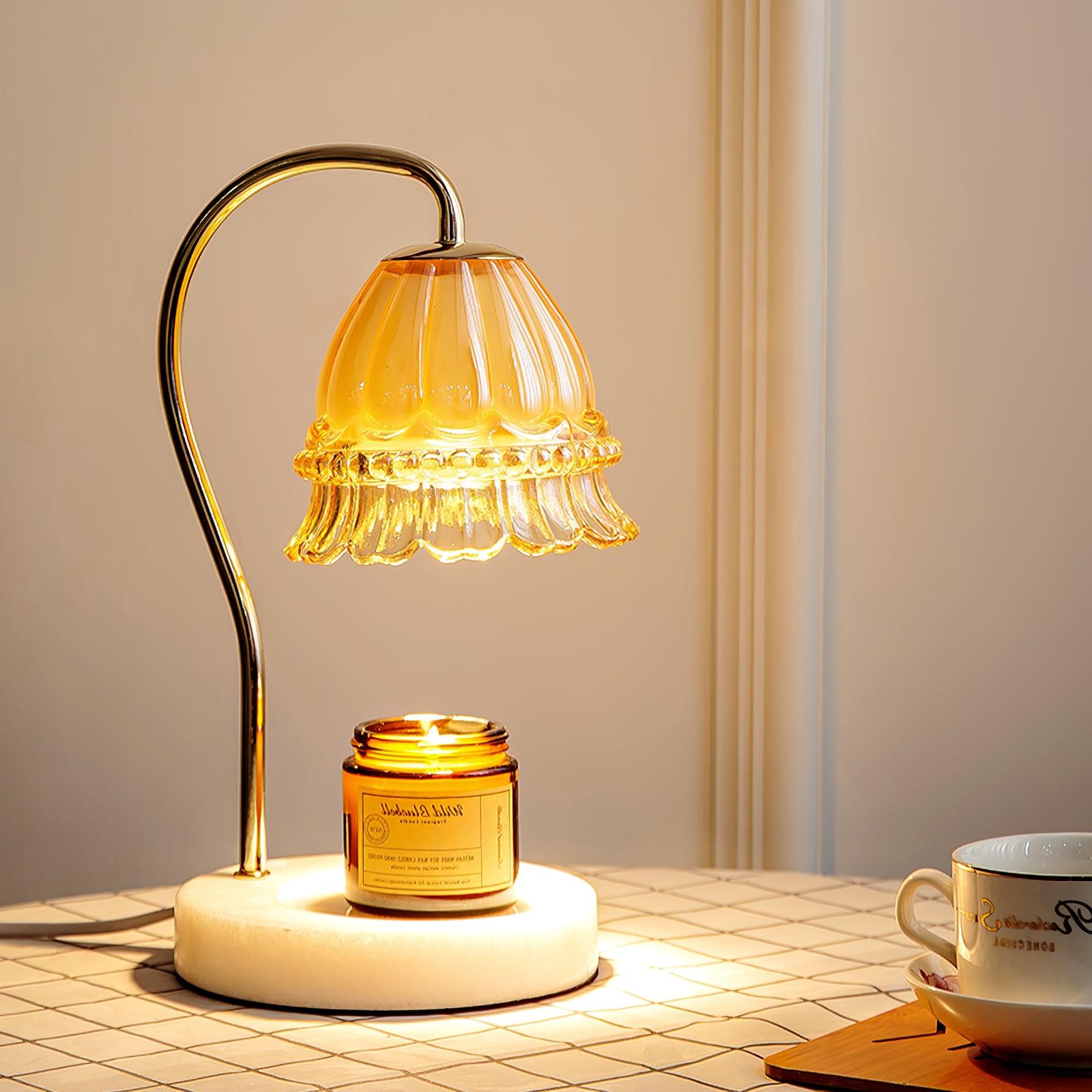 Lily Marble Warmer Table Lamp - Blowlighting