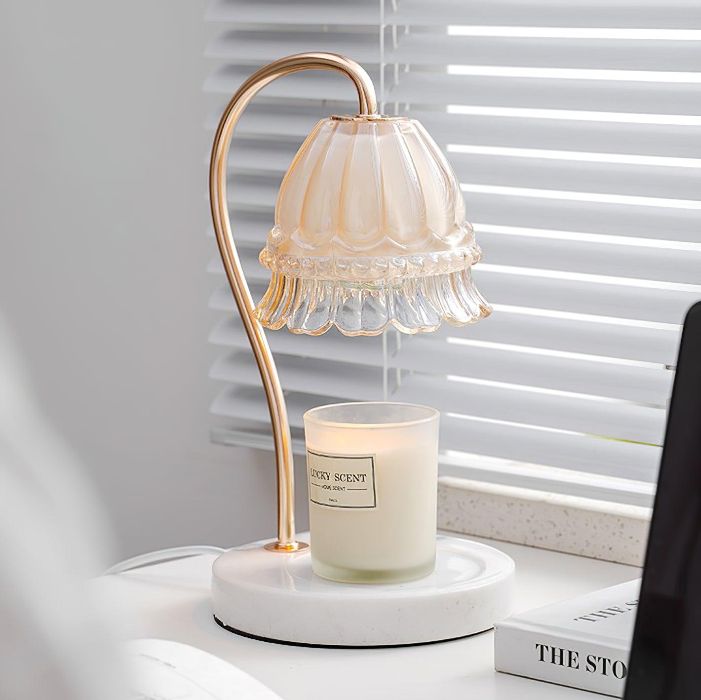 Lily Marble Warmer Table Lamp - Blowlighting