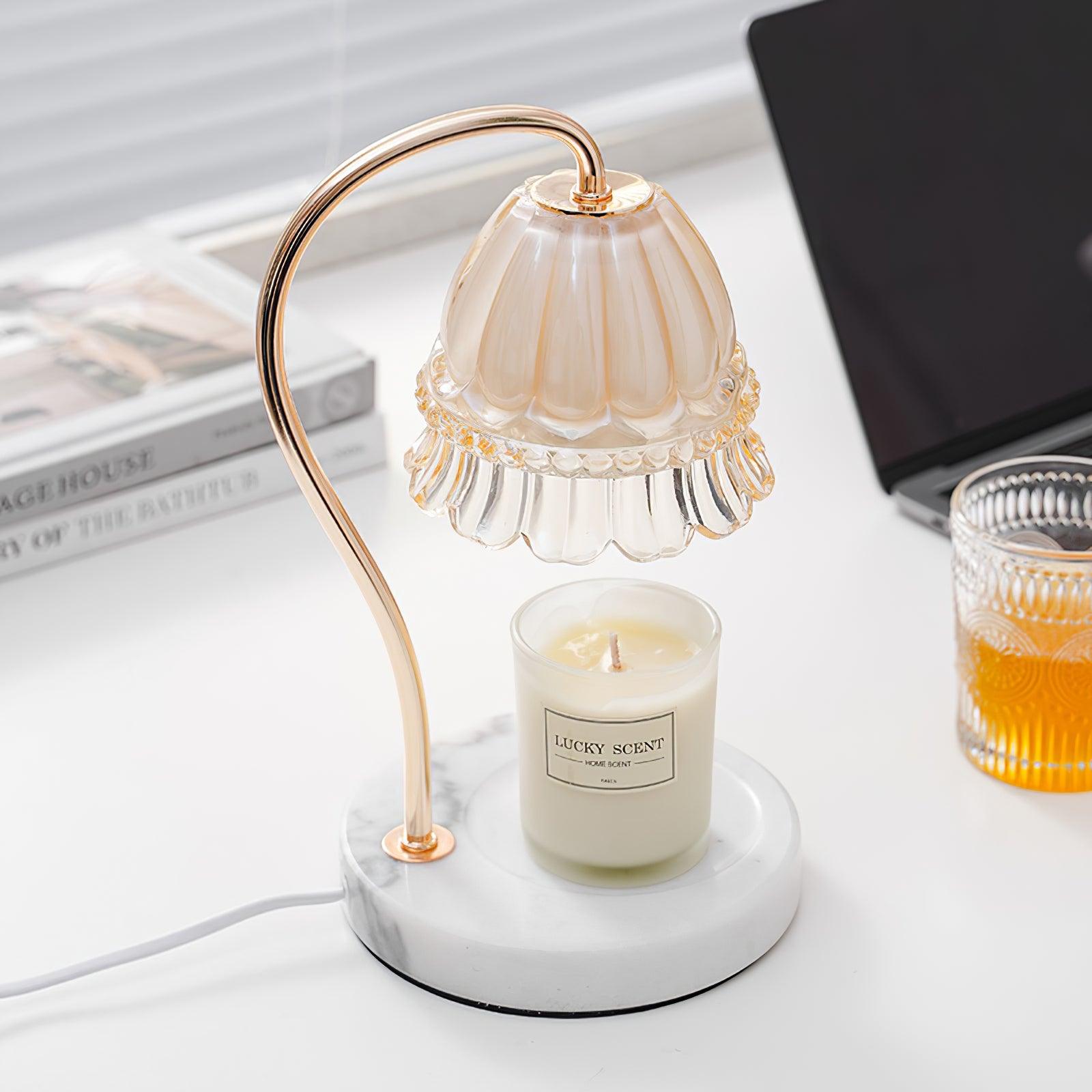 Lily Marble Warmer Table Lamp - Blowlighting