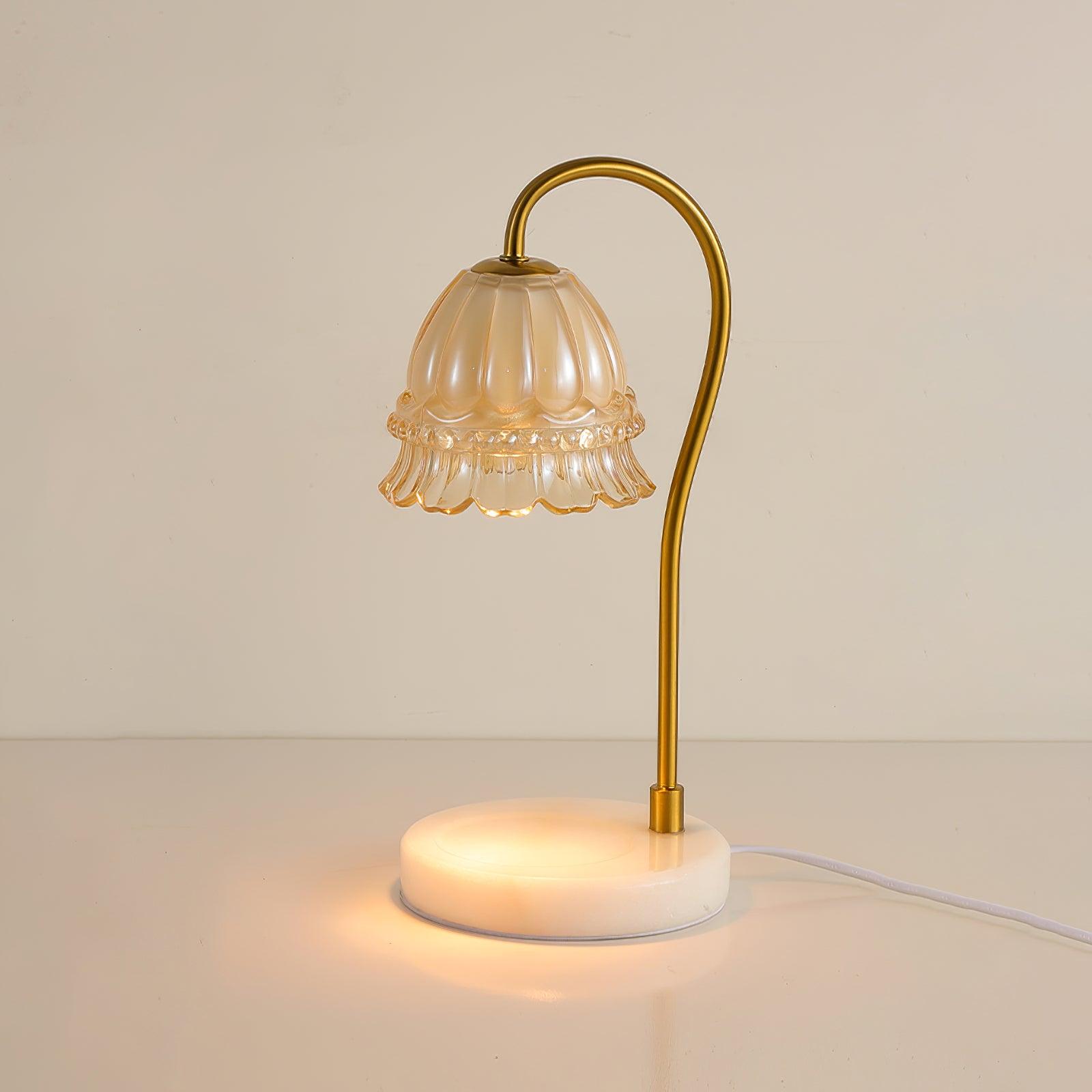 Lily Marble Warmer Table Lamp - Blowlighting