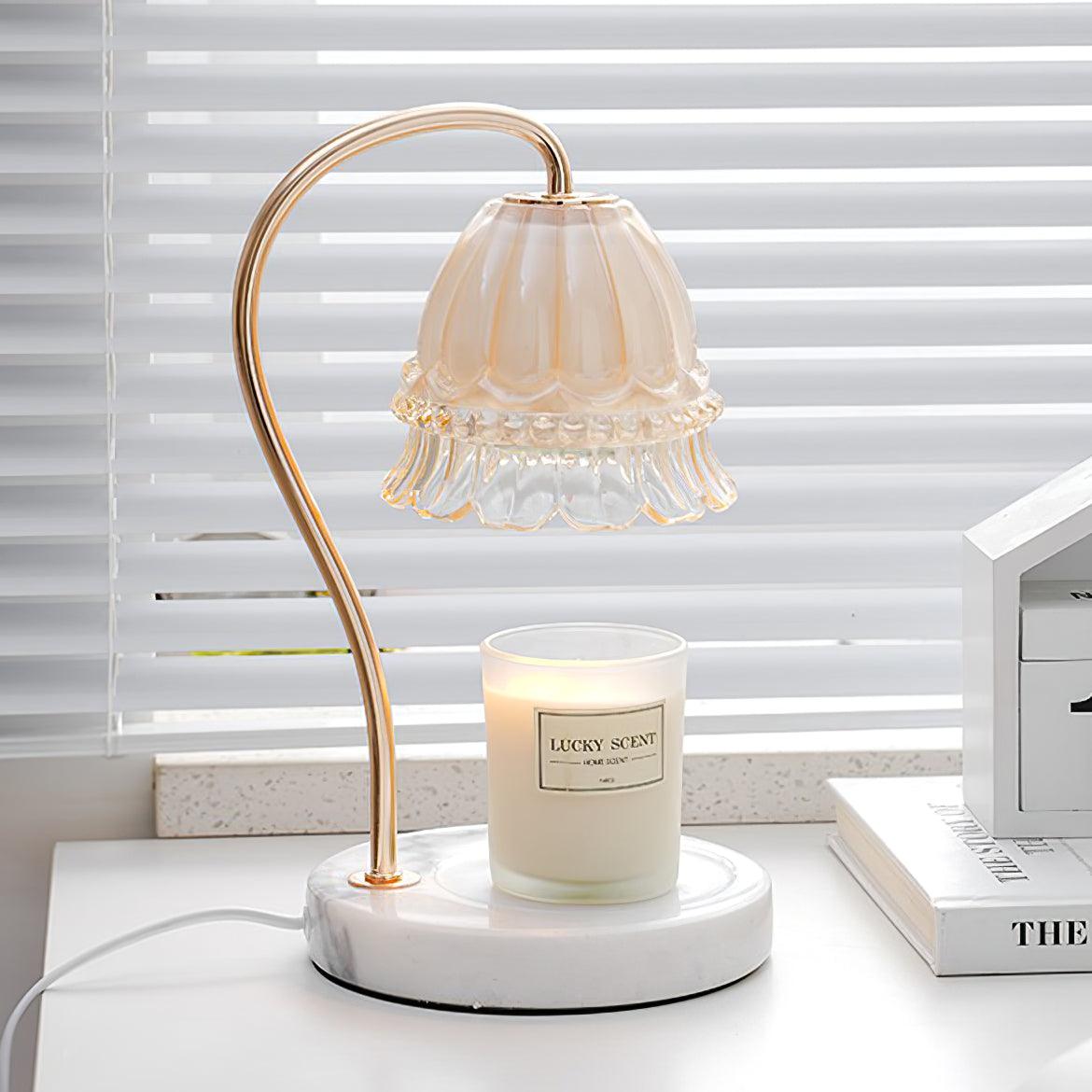 Lily Marble Warmer Table Lamp - Blowlighting