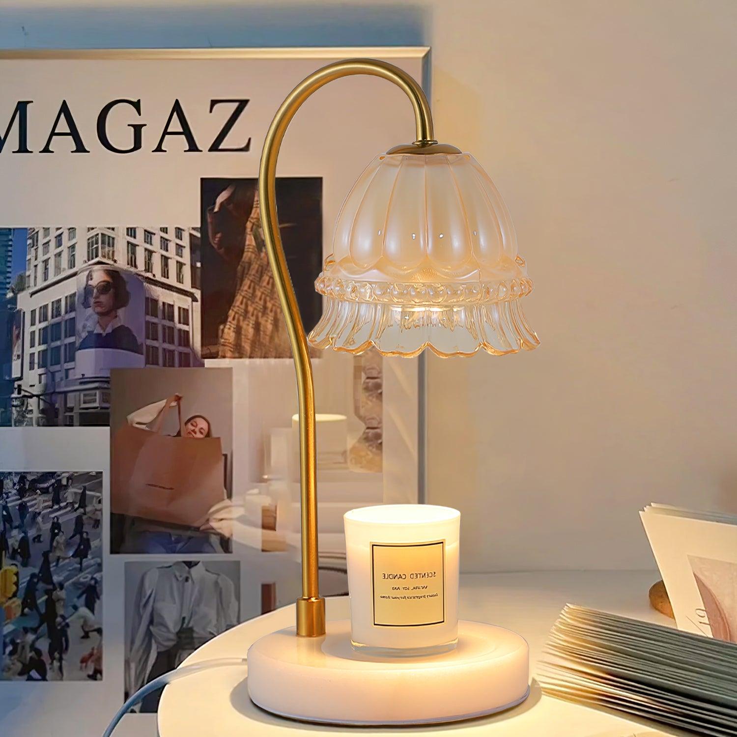 Lily Marble Warmer Table Lamp - Blowlighting