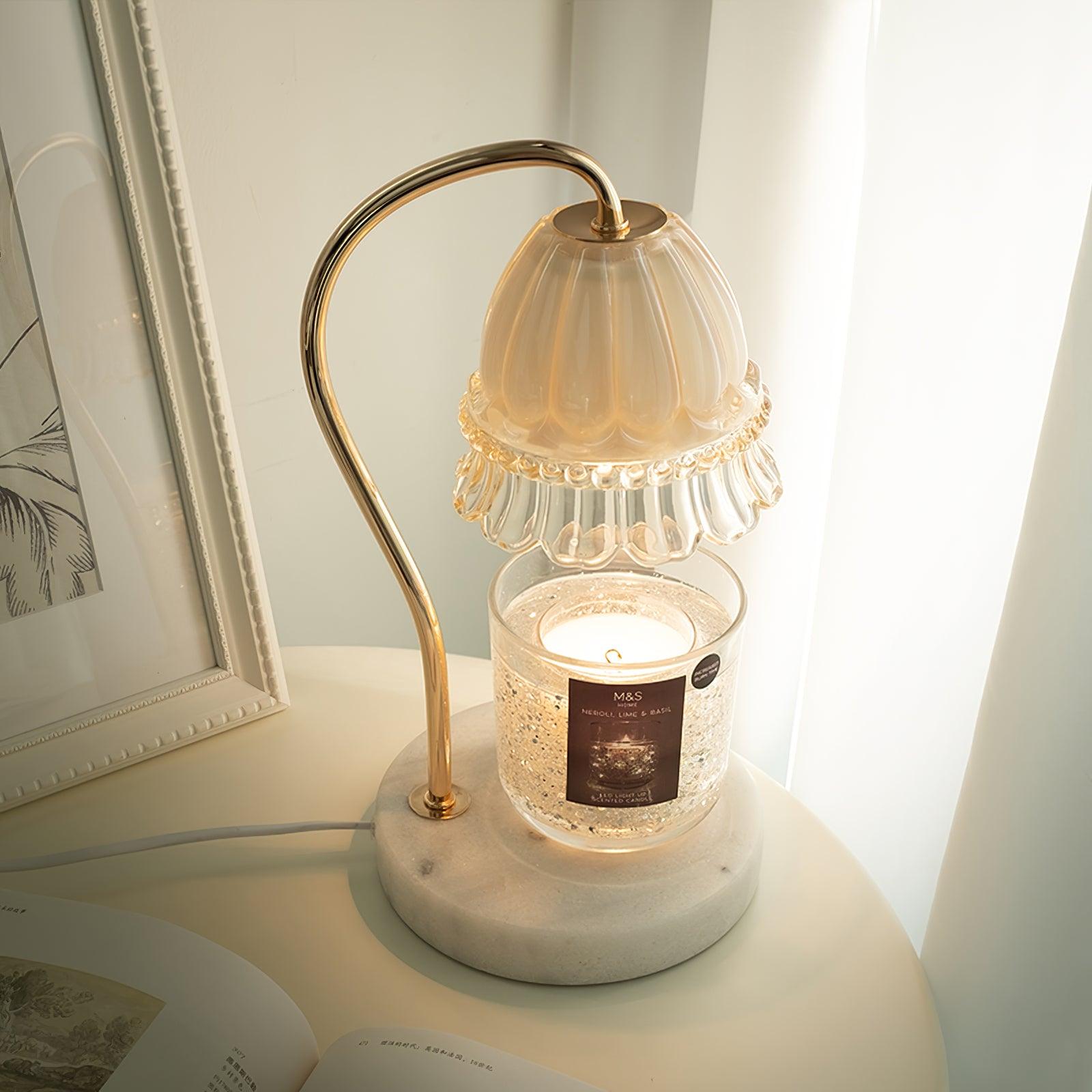 Lily Marble Warmer Table Lamp - Blowlighting