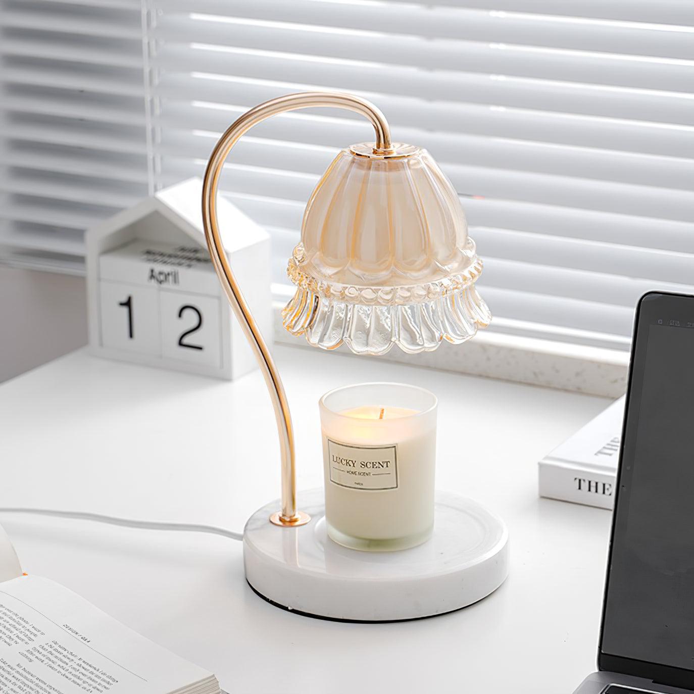 Lily Marble Warmer Table Lamp - Blowlighting