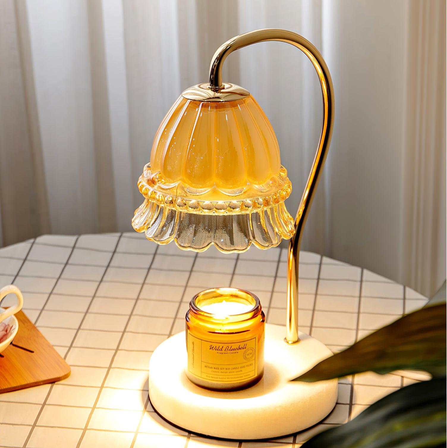 Lily Marble Warmer Table Lamp - Blowlighting