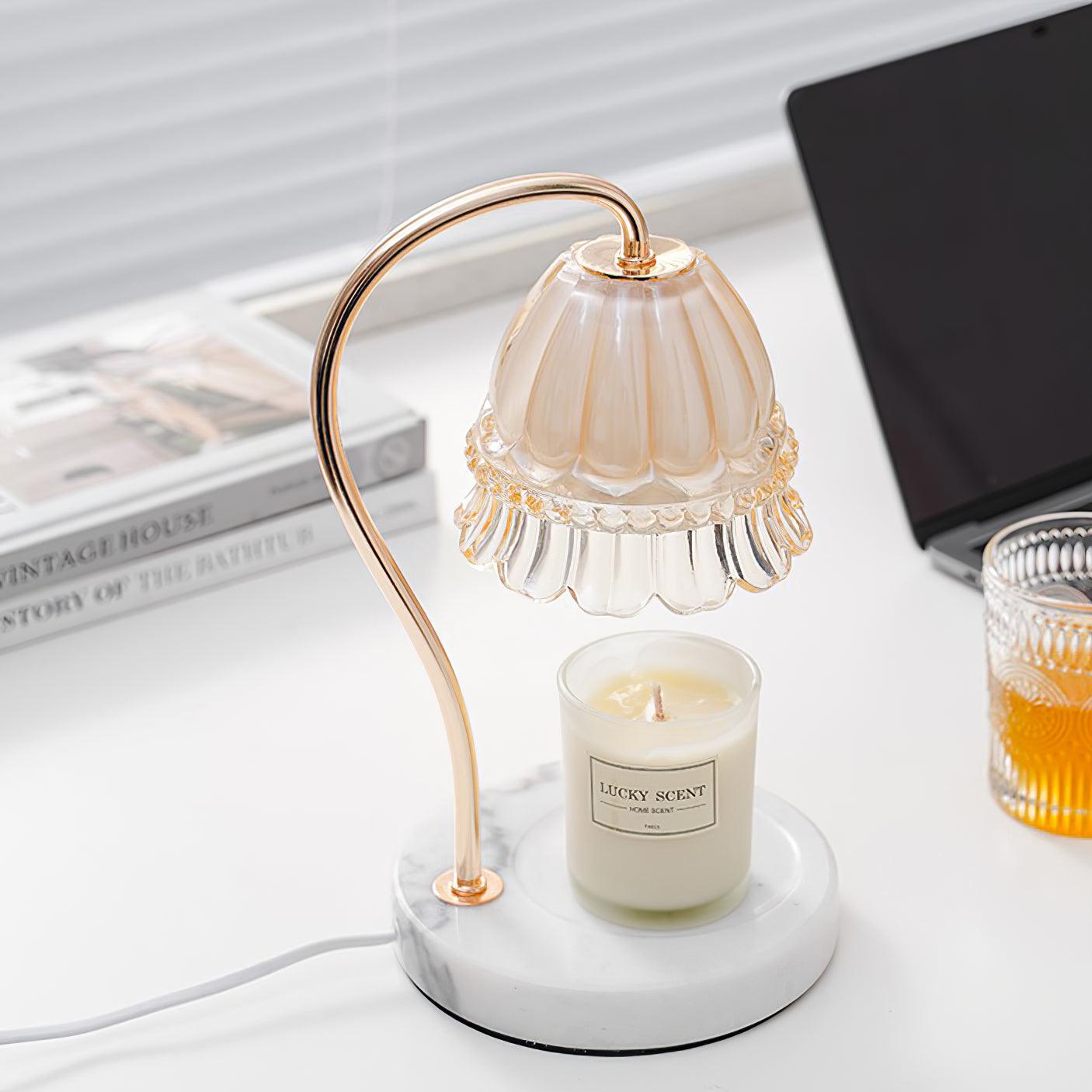 Lily Marble Warmer Table Lamp - Blowlighting