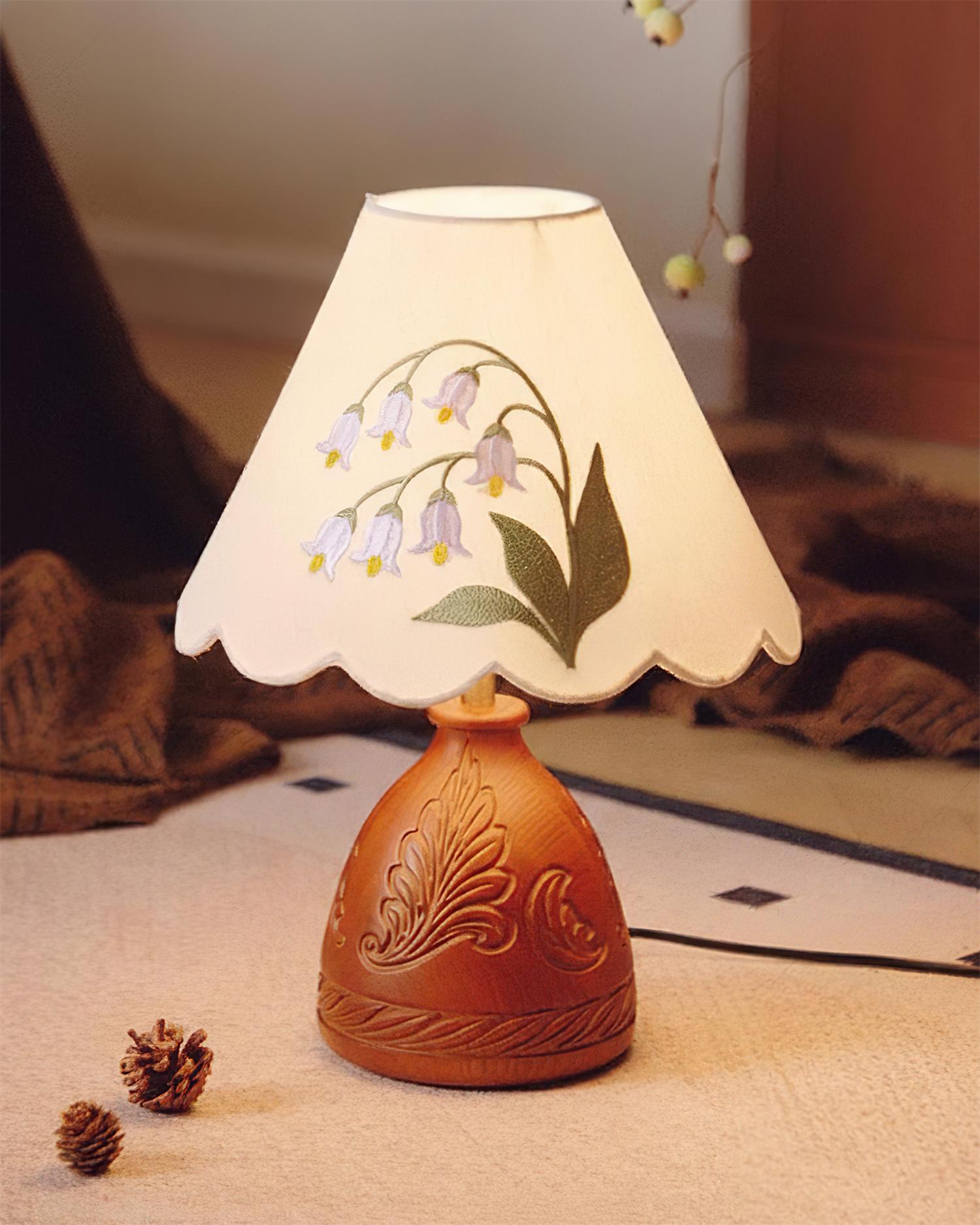 Lilybelle Natural Wood Table Lamp