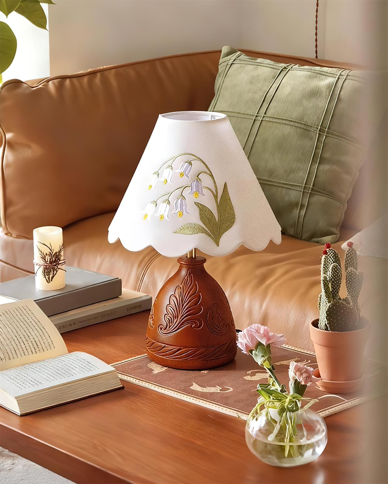 Lilybelle Natural Wood Table Lamp