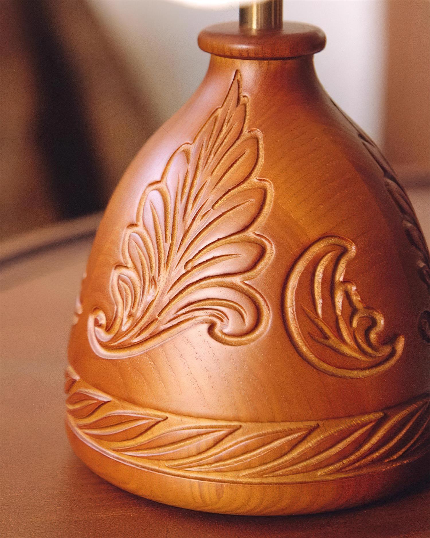 Lilybelle Natural Wood Table Lamp