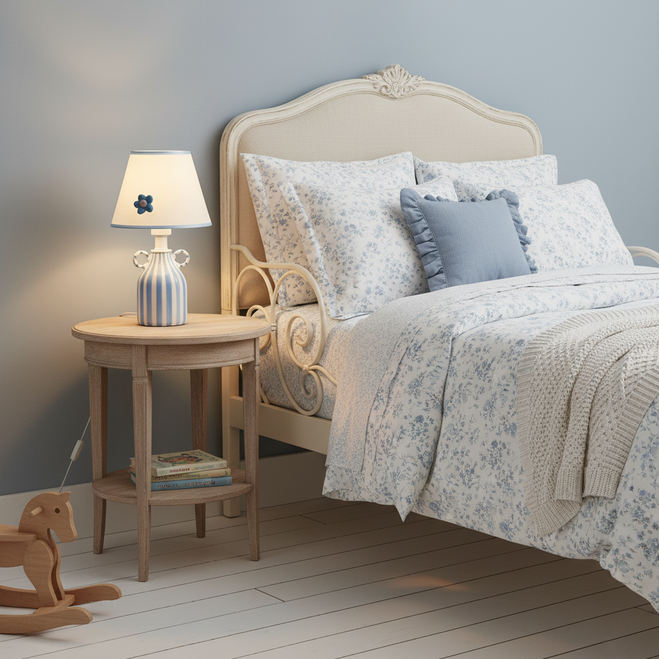 Lime Modern Ceramics Twirl Table Light