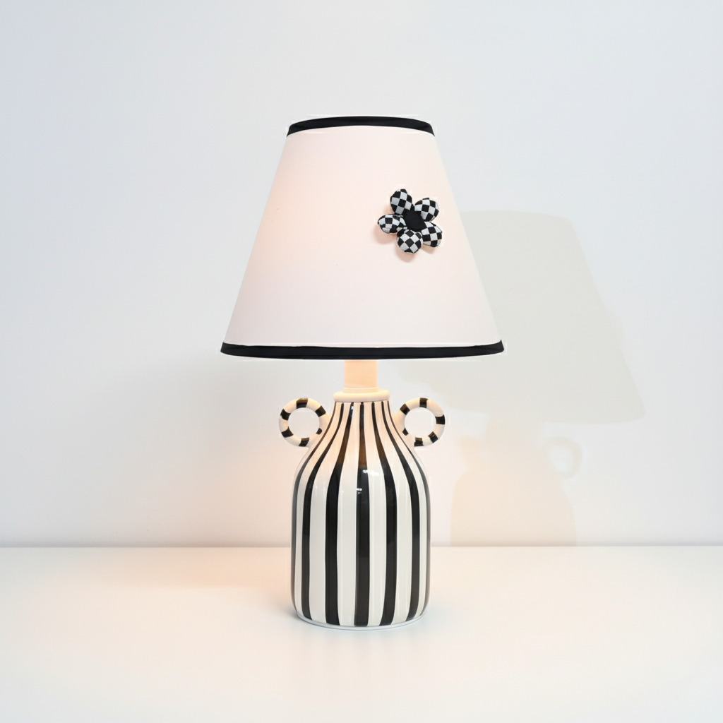 Lime Modern Ceramics Twirl Table Light