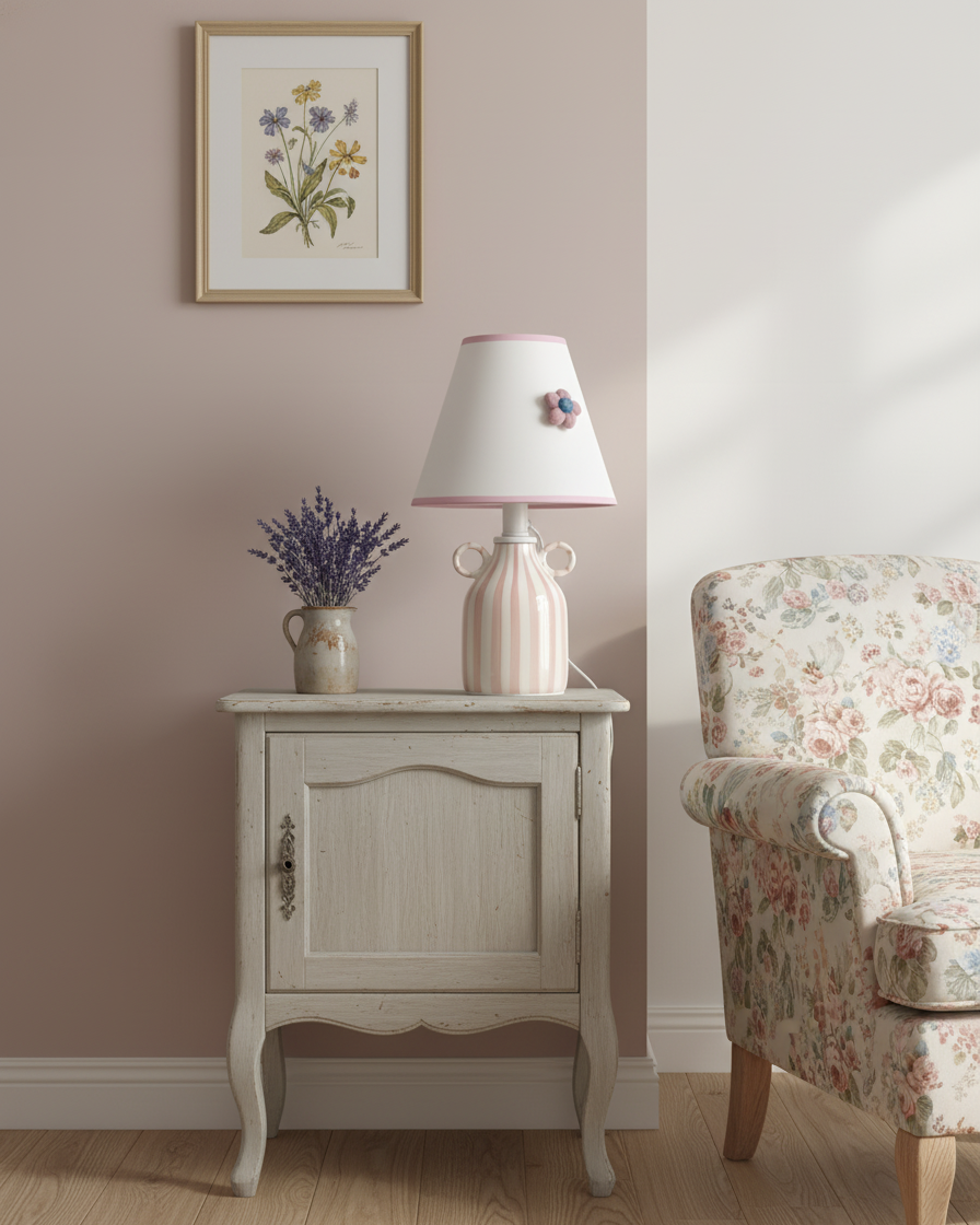 Lime Modern Ceramics Twirl Table Light