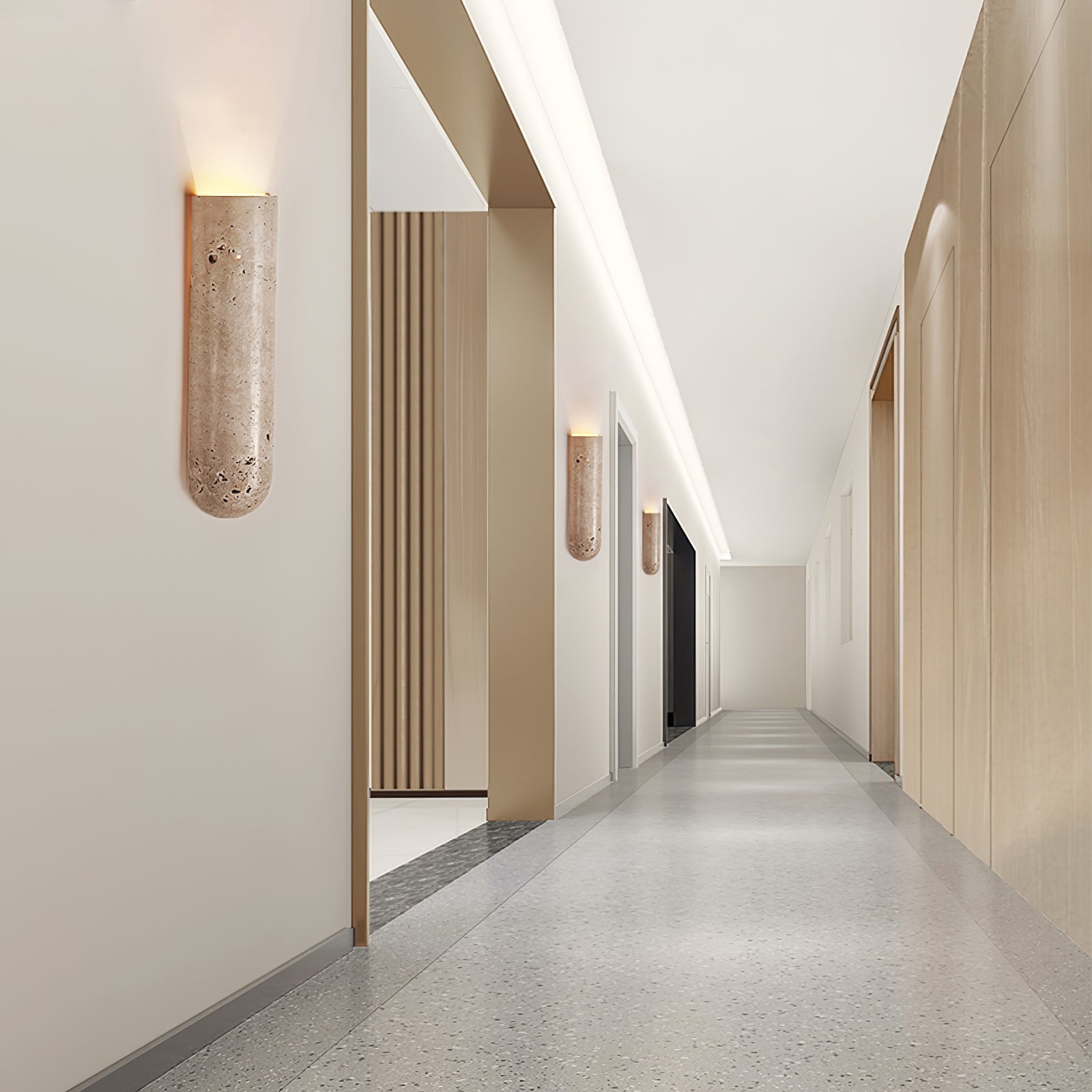 Olvenan Travertine Wall Light - Blowlighting