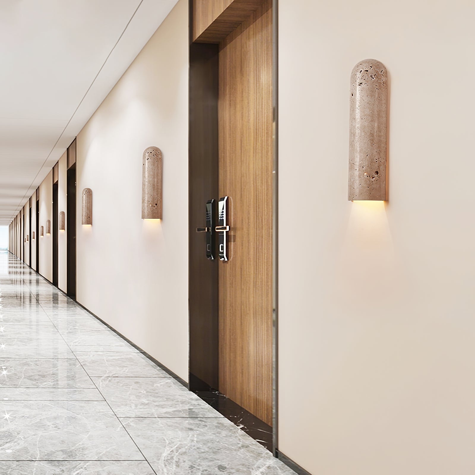Olvenan Travertine Wall Light - Blowlighting