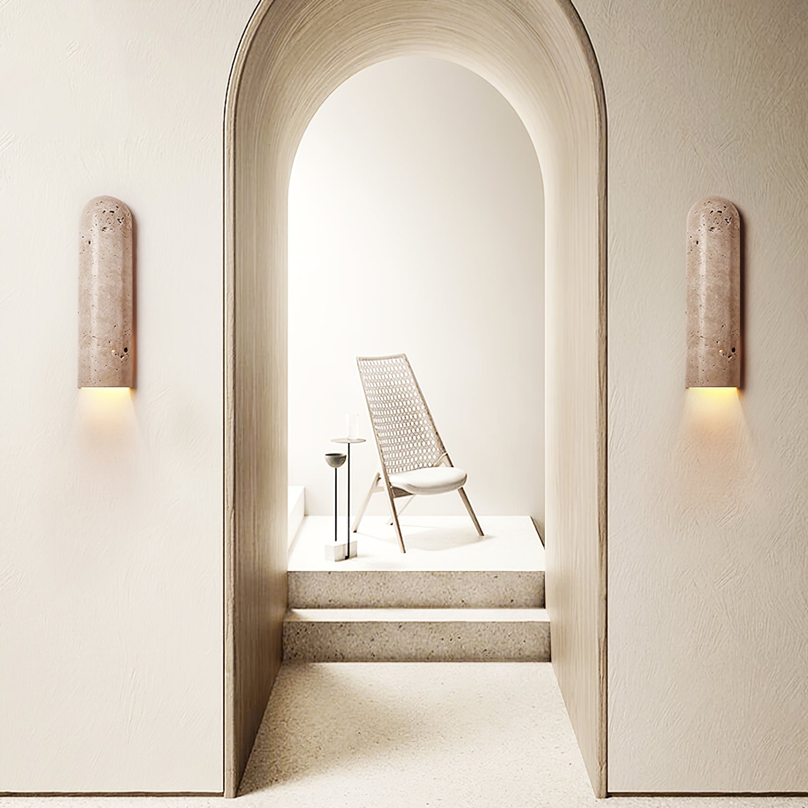 Olvenan Travertine Wall Light - Blowlighting